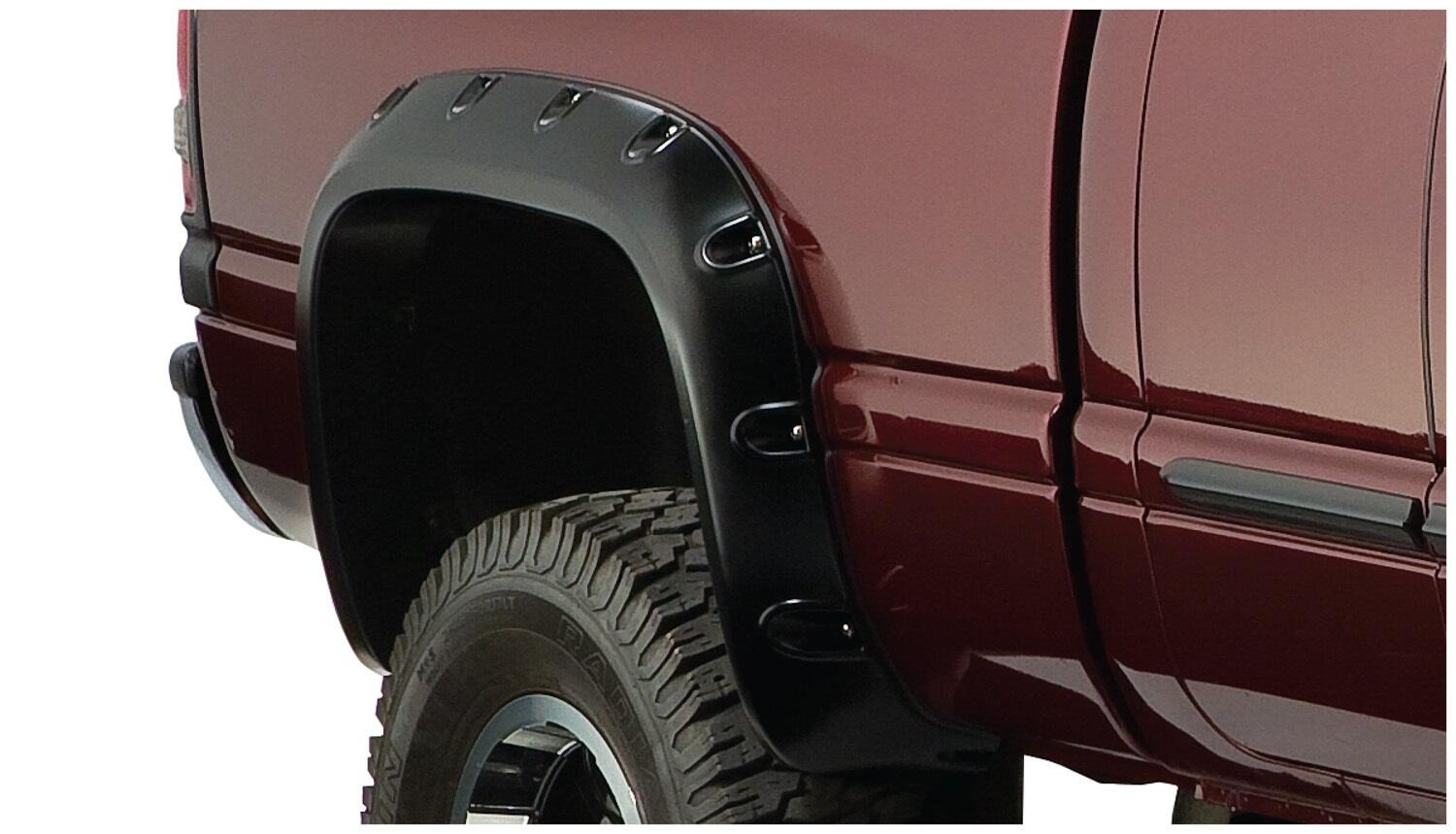 Bushwacker 50908-02 - Pocket Style Fender Flares, 4-Piece Set, Fleetside