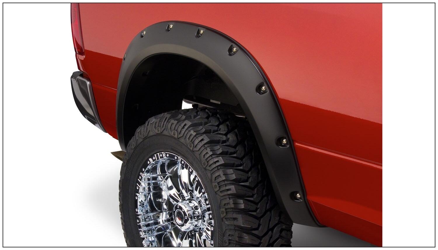 Bushwacker 50919-02 - Pocket Style Fender Flares, 4-Piece Set, Fleetside