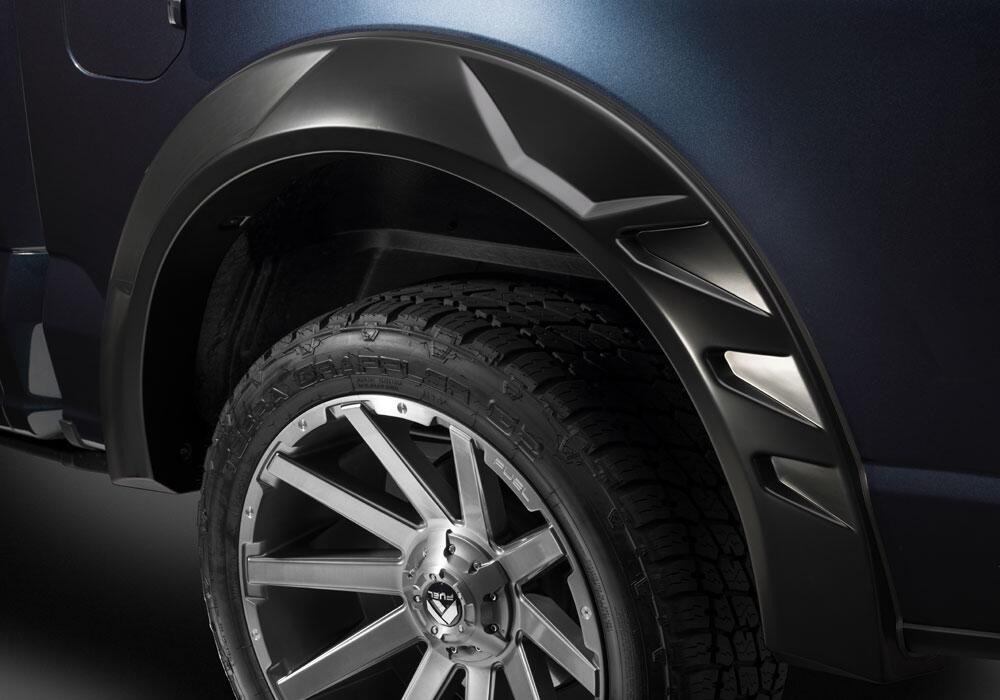 Bushwacker 20972-02 - DRT Style Fender Flares, 4-Piece Set, Black