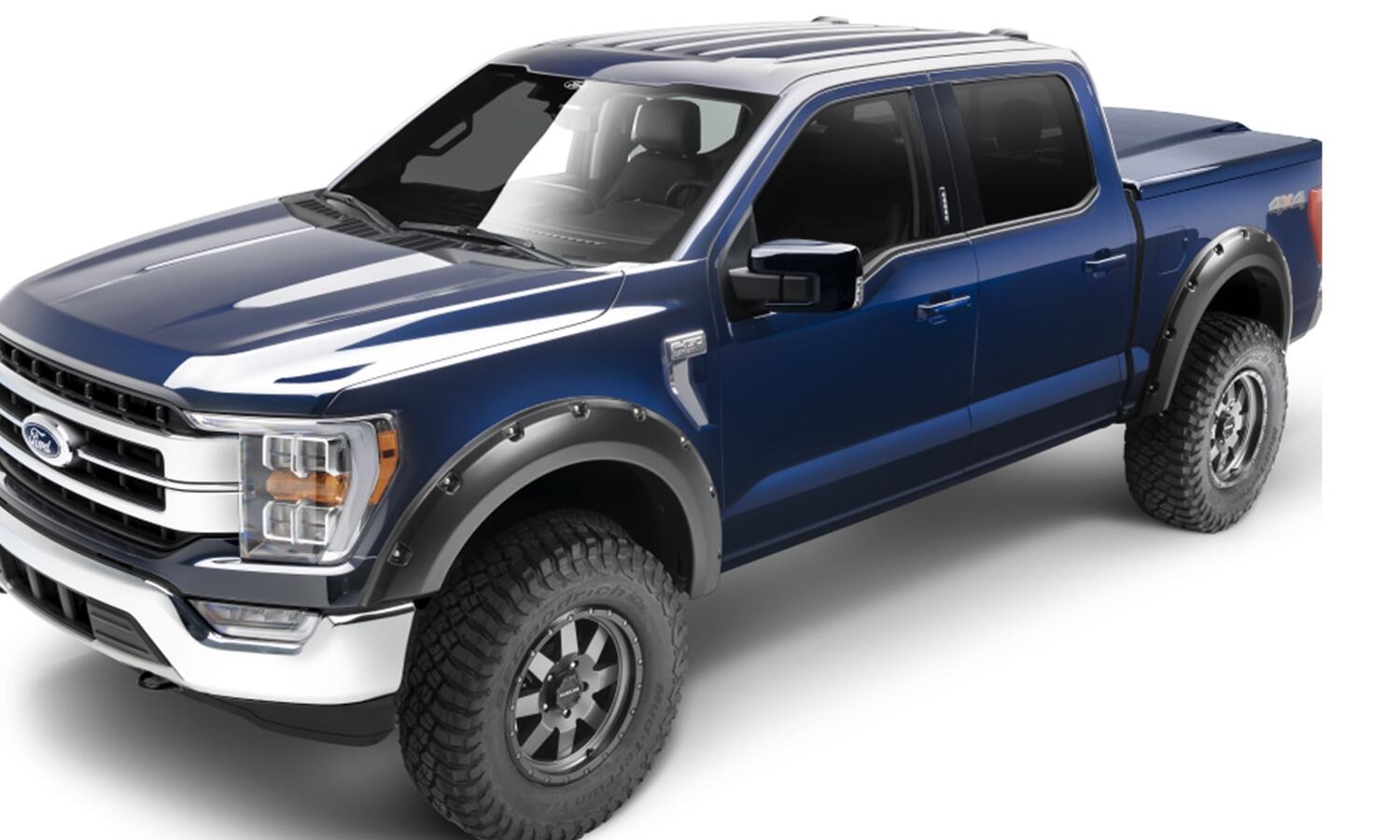 Bushwacker 20134-02 - Pocket Style Fender Flares, 2-Piece Rear, Black