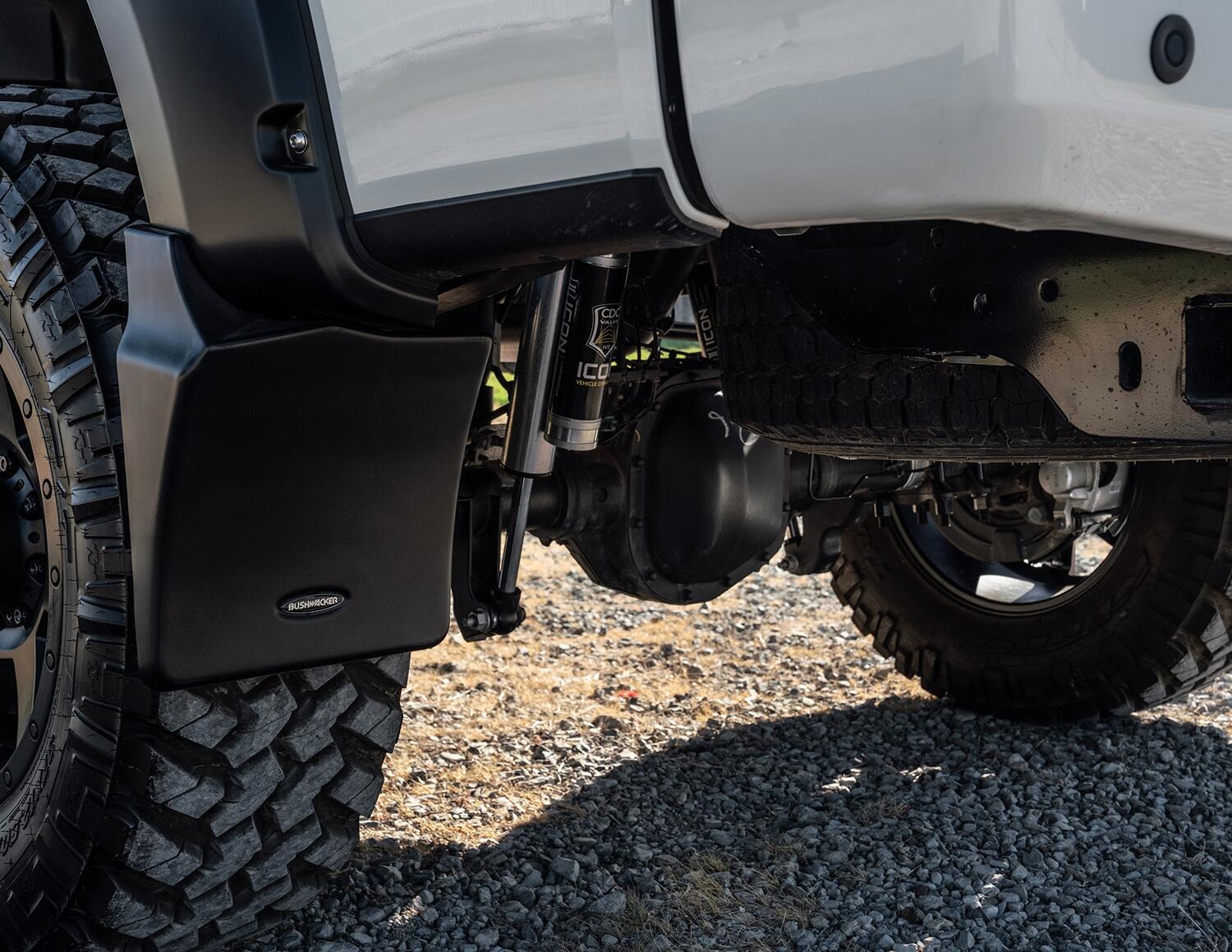 Bushwacker MUD-20106 - Mud Flaps, Black, Abs Thermoplastic