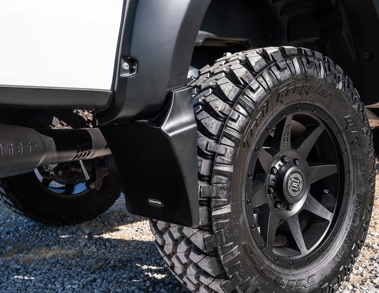 Bushwacker MUD-20106 - Mud Flaps, Black, Abs Thermoplastic