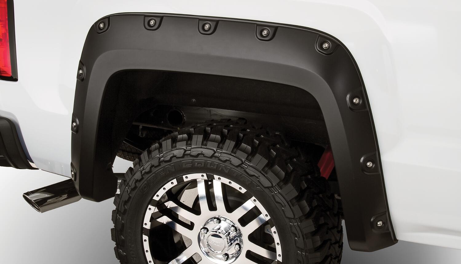 Bushwacker 40951-02 - Cutout Style Fender Flares, 4-Piece Set, 5'9" Bed