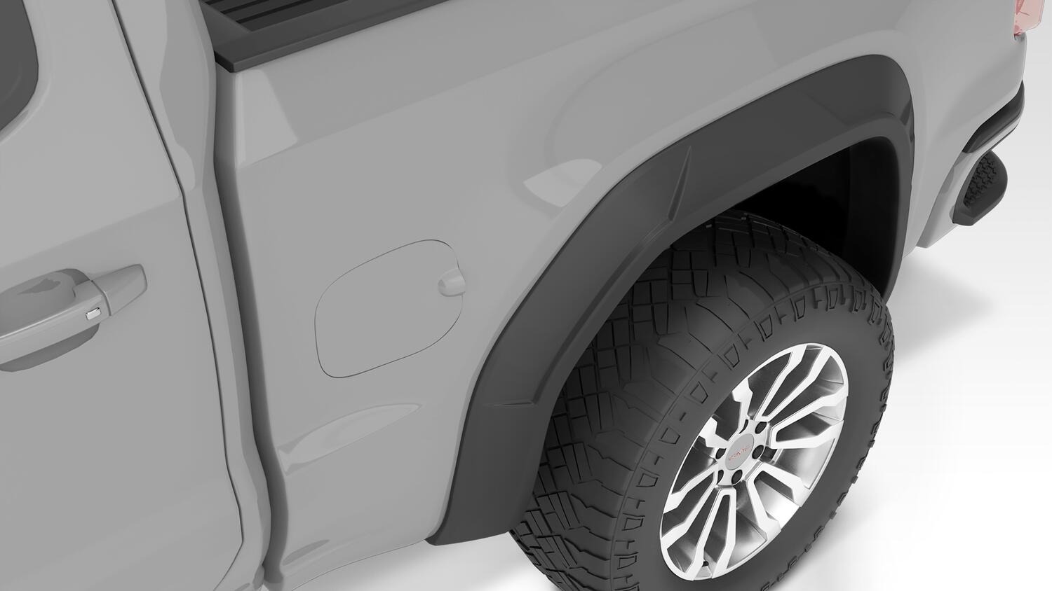 Bushwacker 40946-02 - DRT Style Fender Flares, 4-Piece Set, Black