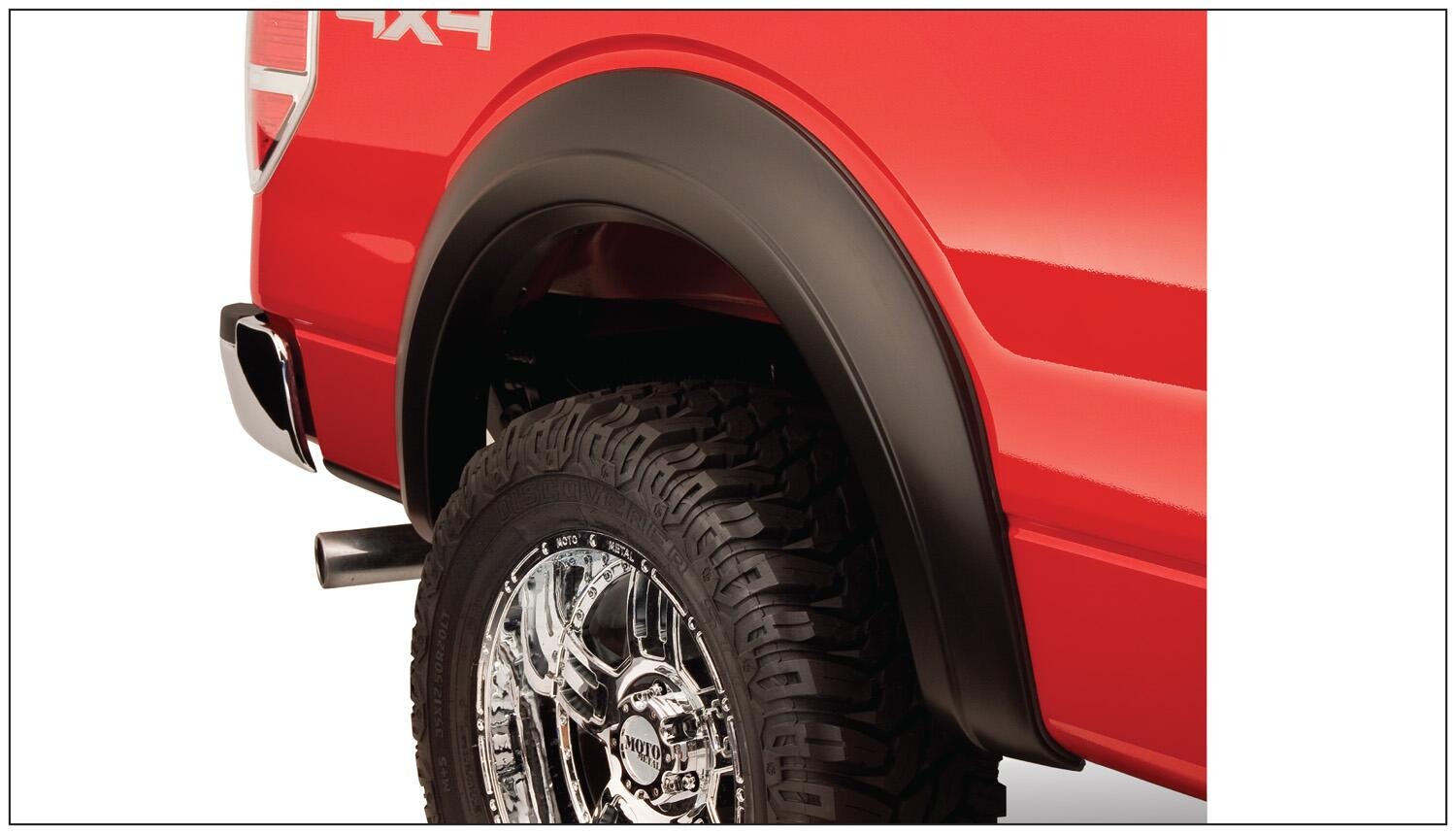 Bushwacker 20904-11 - Extend-A-Fender Flares, 4-Piece Set, Fleetside
