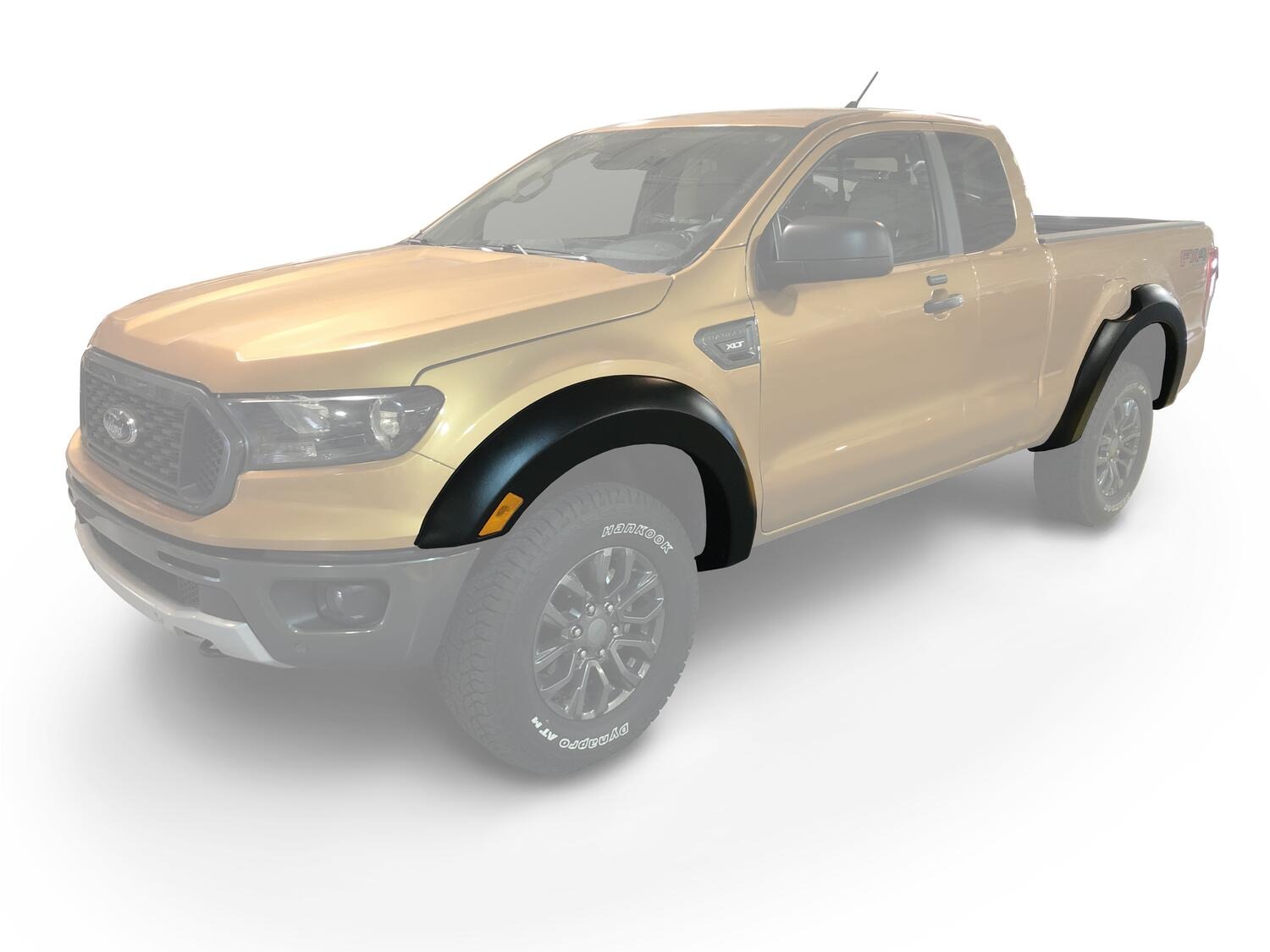 Bushwacker 20954-02 - Extend-A-Fender Flares, 4-Piece Set, 6'1" Bed