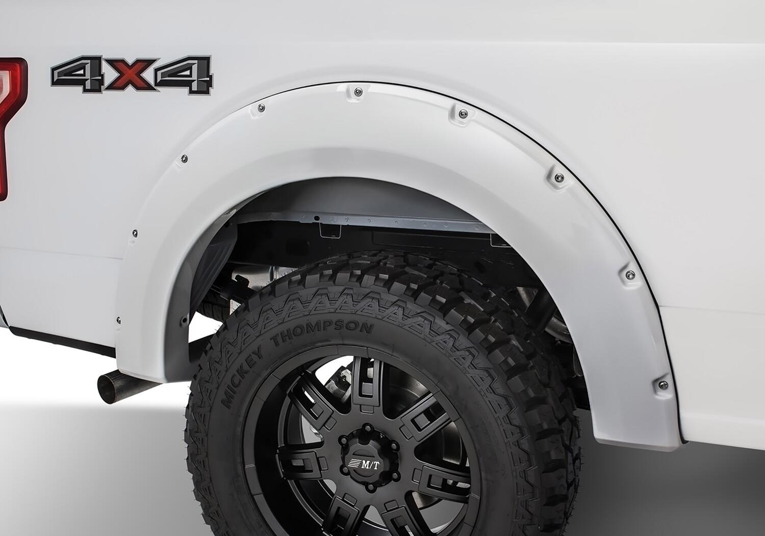 Bushwacker 20942-12 - Pocket Style Color-Matched Fender Flares, 4-Piece Set, Oxford White