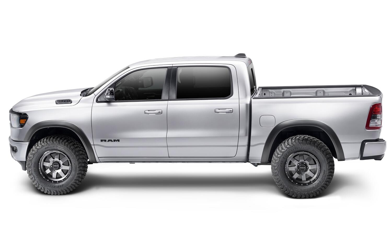 Bushwacker 50058-02 - Extend-A-Fender Flares, 2-Piece Rear, Black