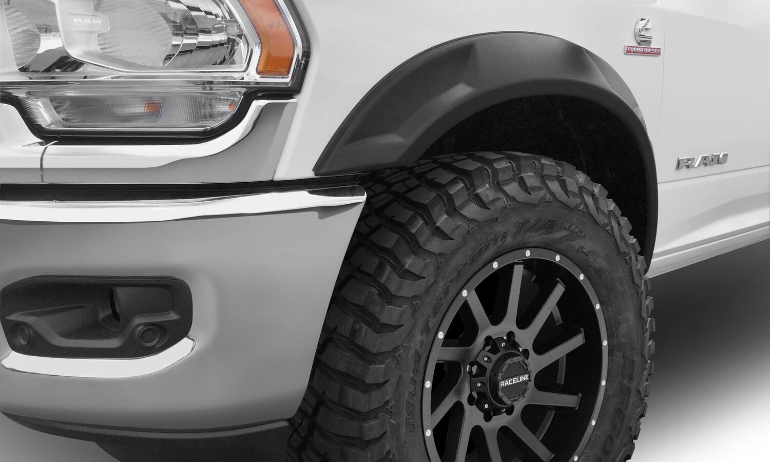 Bushwacker 50938-02 - DRT Style Fender Flares, 4-Piece Set, Black