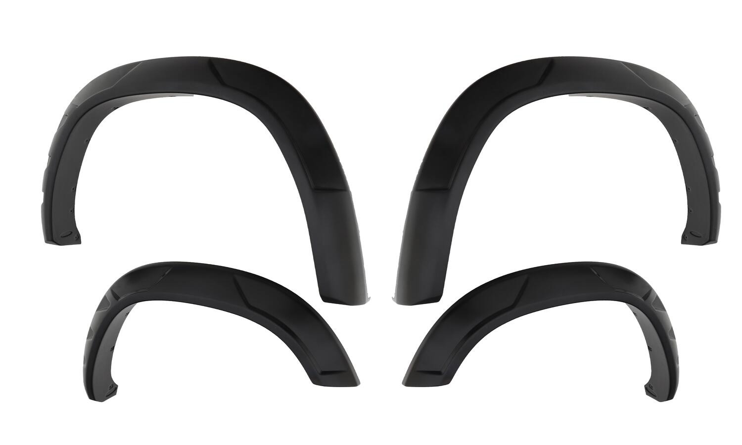 Bushwacker 50938-02 - DRT Style Fender Flares, 4-Piece Set, Black