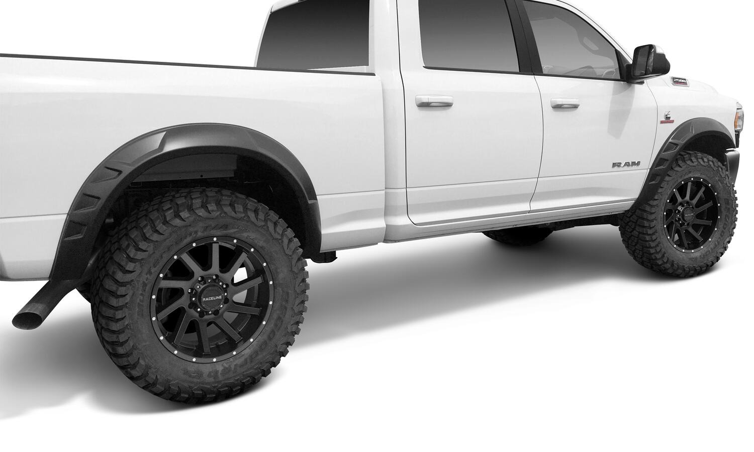 Bushwacker 50938-02 - DRT Style Fender Flares, 4-Piece Set, Black