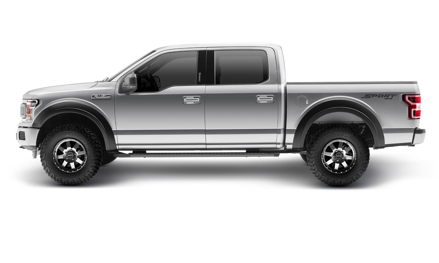 Bushwacker 20947-02 - Extend-A-Fender Flares, 4-Piece Set, Fleetside