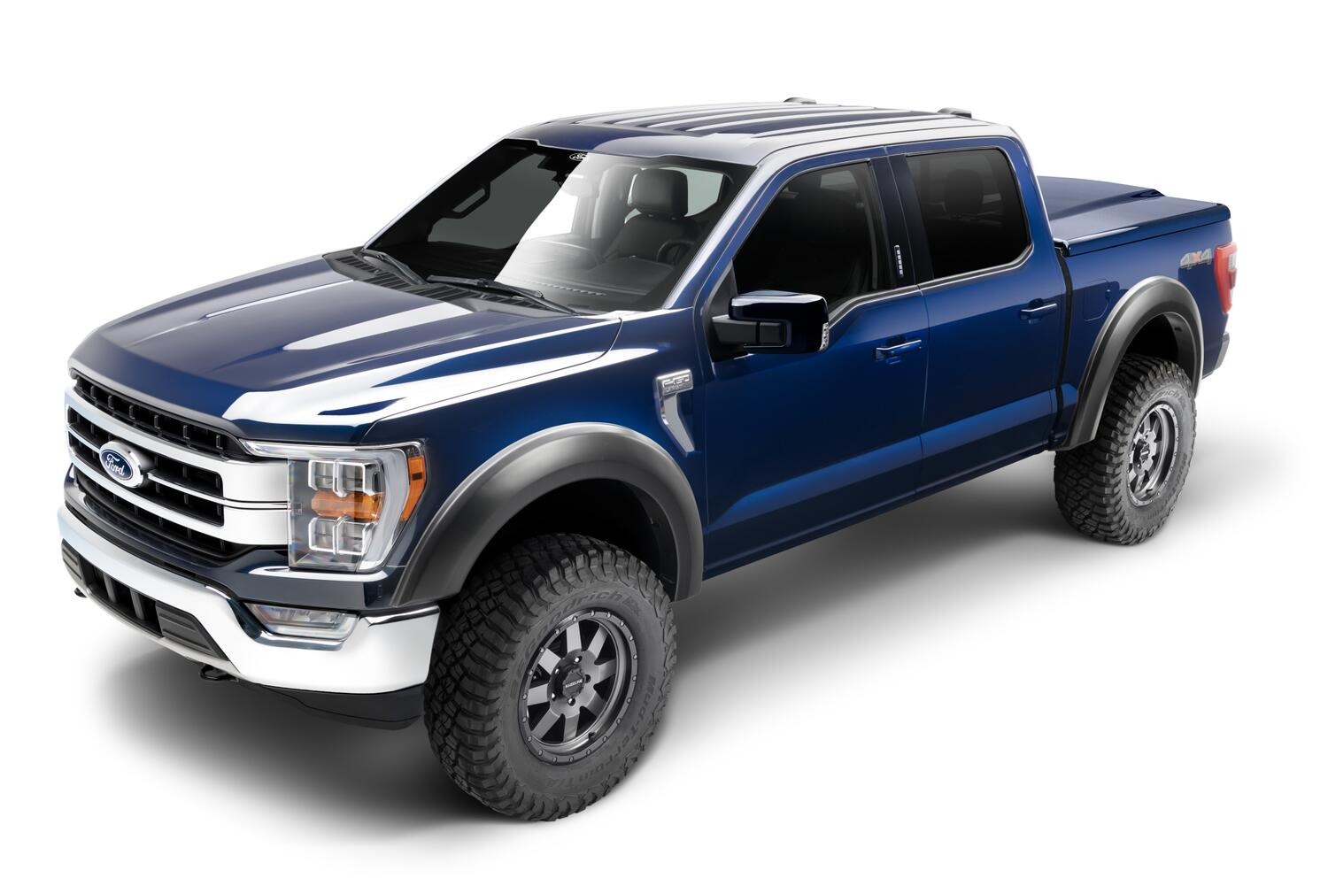 Bushwacker 20136-02 - Extend-A-Fender Flares, 2-Piece Rear, Black