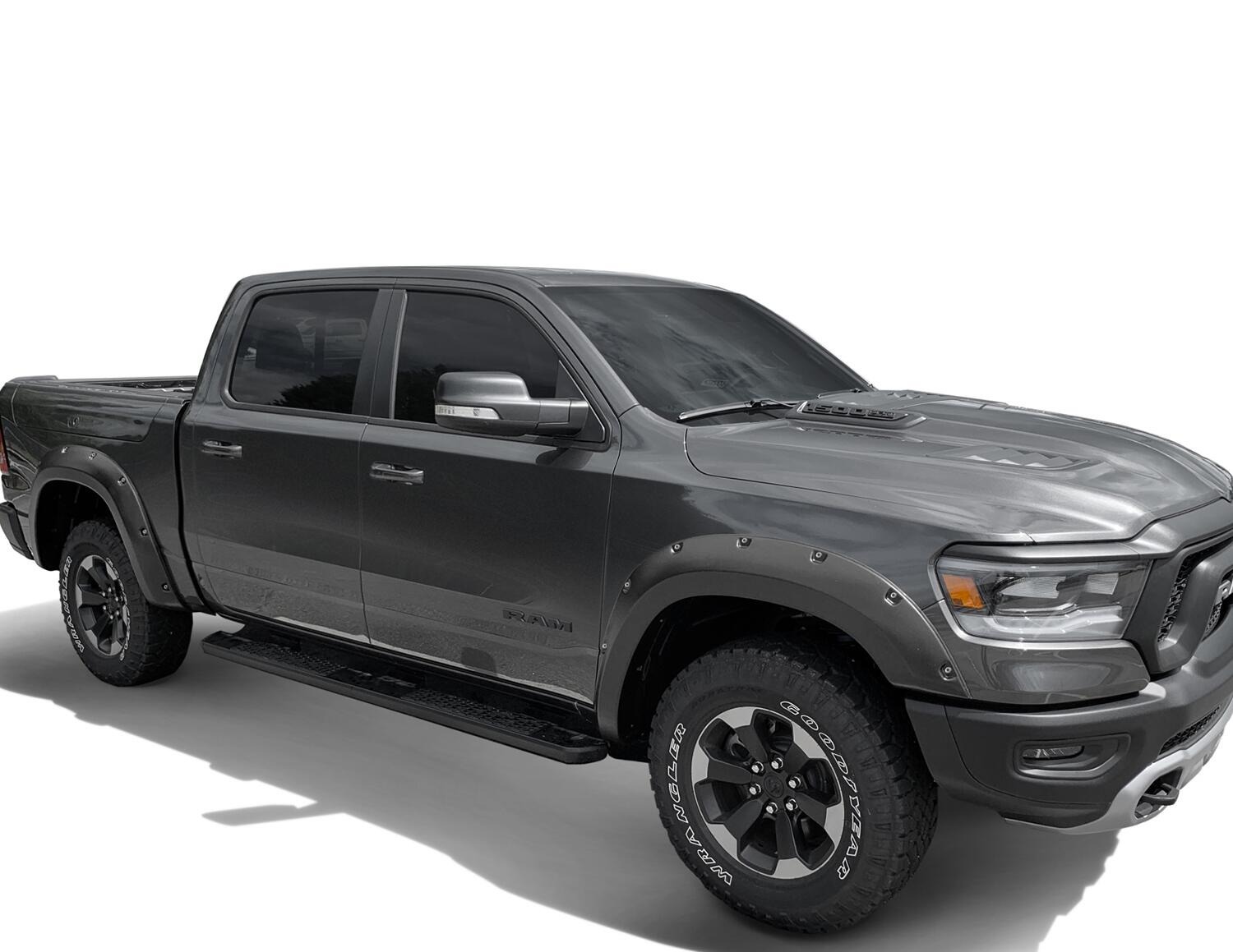 Bushwacker 50059-02 - Pocket Style Fender Flares, 2-Piece Front, Black