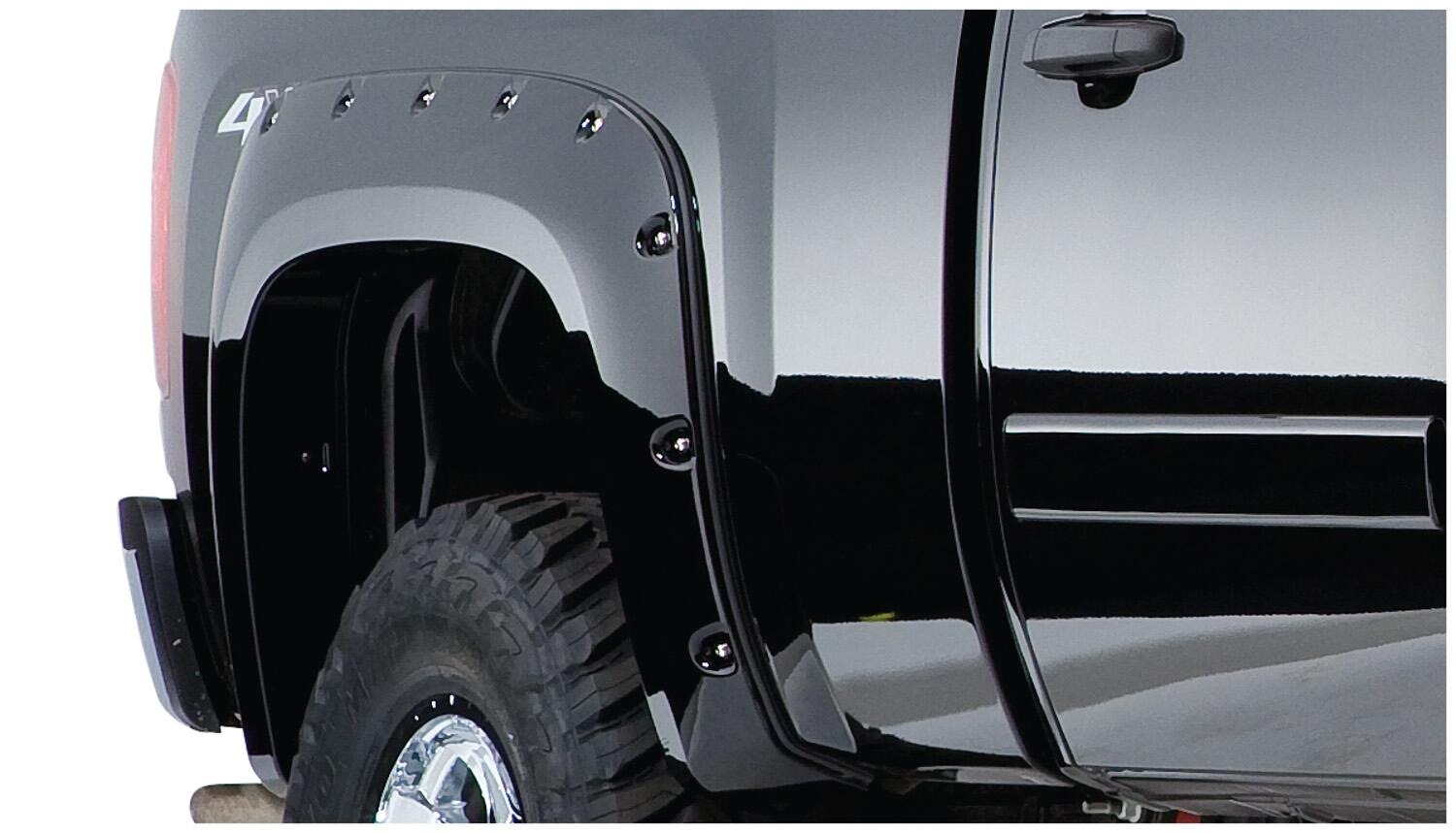 Bushwacker 40950-02 - Cutout Style Fender Flares, 4-Piece Set, 5'9" Bed