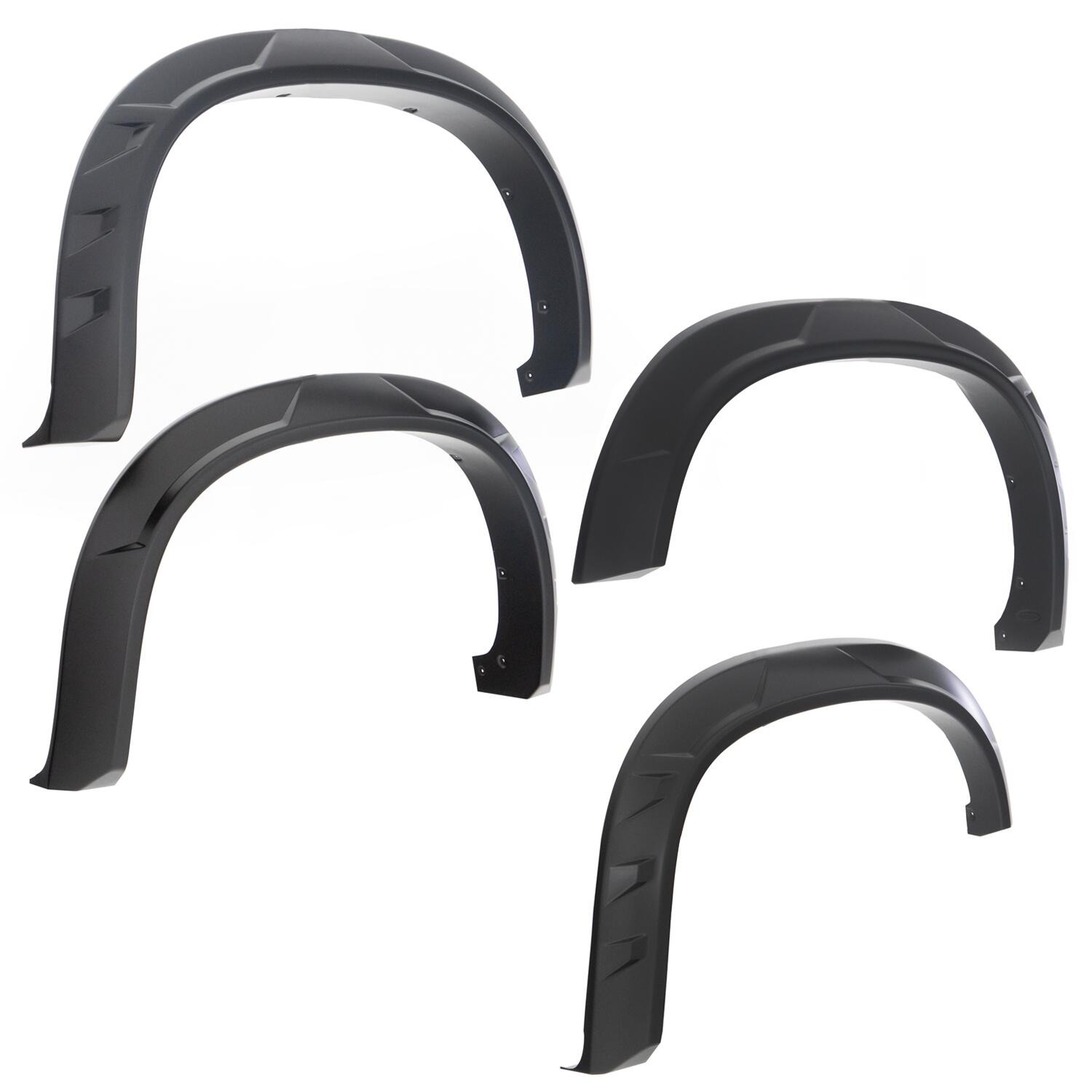 Bushwacker 40984-02 - DRT Style Fender Flares, 4-Piece Set, Black