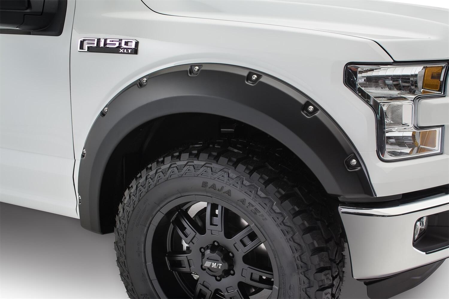 Bushwacker 20935-02 - Pocket Style Fender Flares, 4-Piece Set, Fleetside