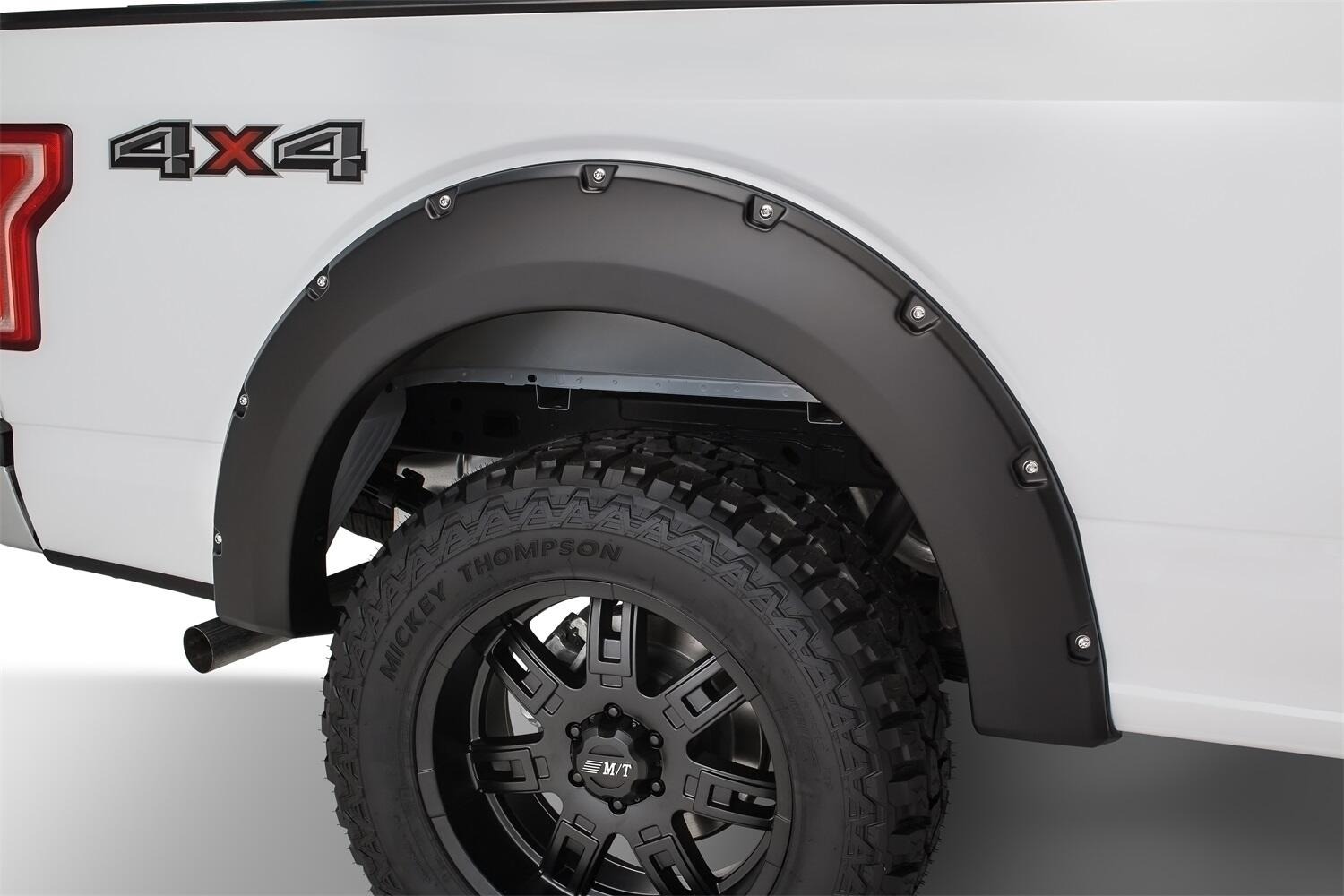 Bushwacker 20935-02 - Pocket Style Fender Flares, 4-Piece Set, Fleetside