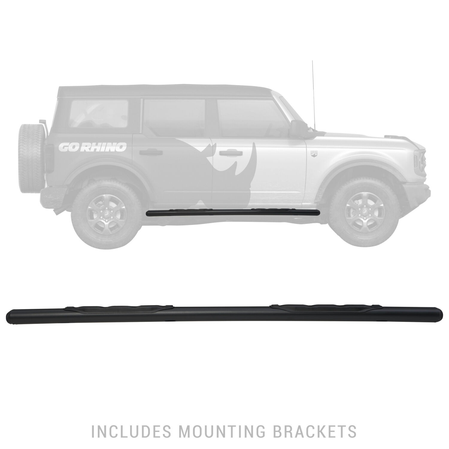 Go Rhino 105412973T - 1000 Series, Black, Powder Coated