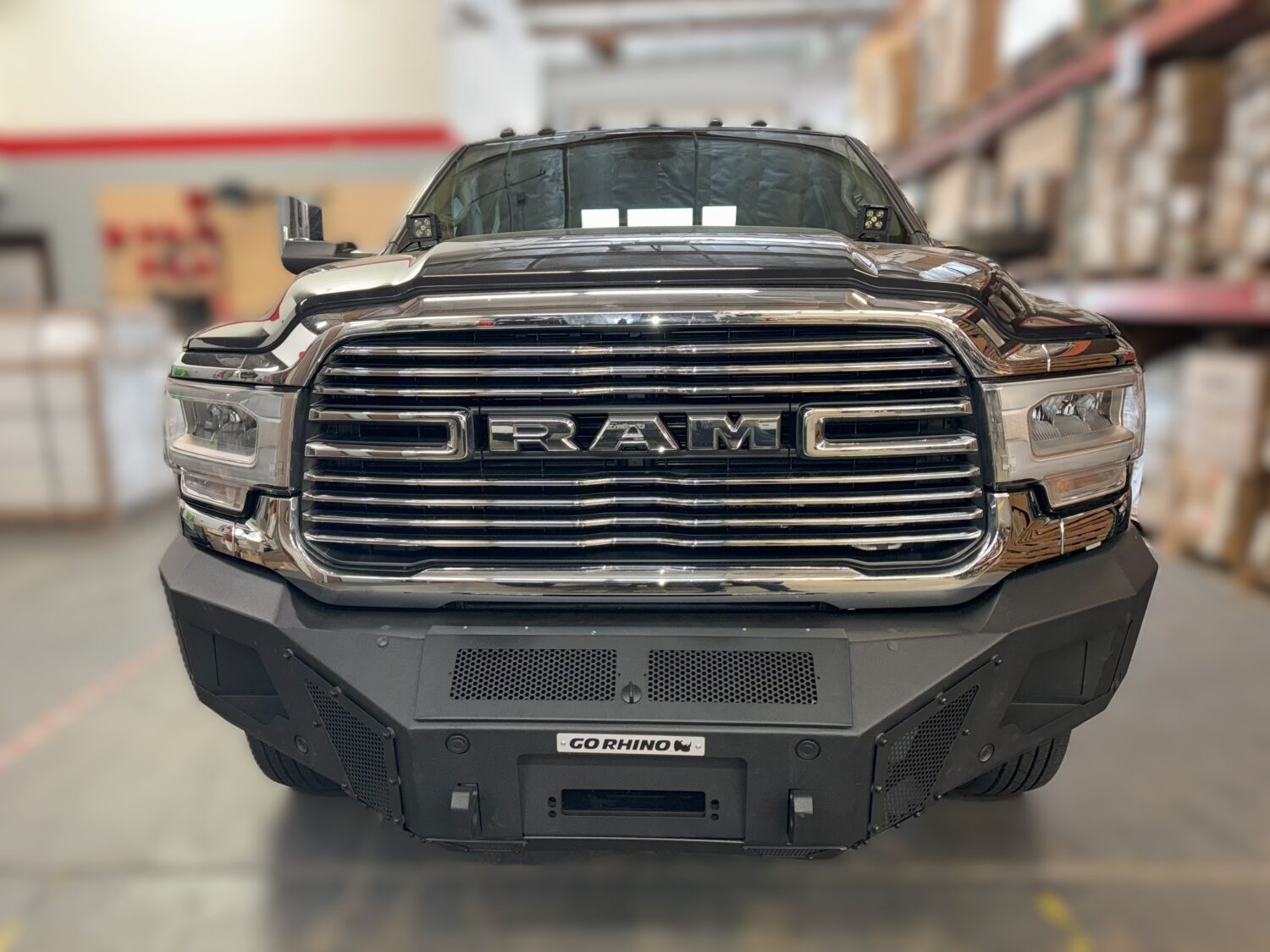 Go Rhino 24225T - BR Series Bumpers, Black, Powder Coated