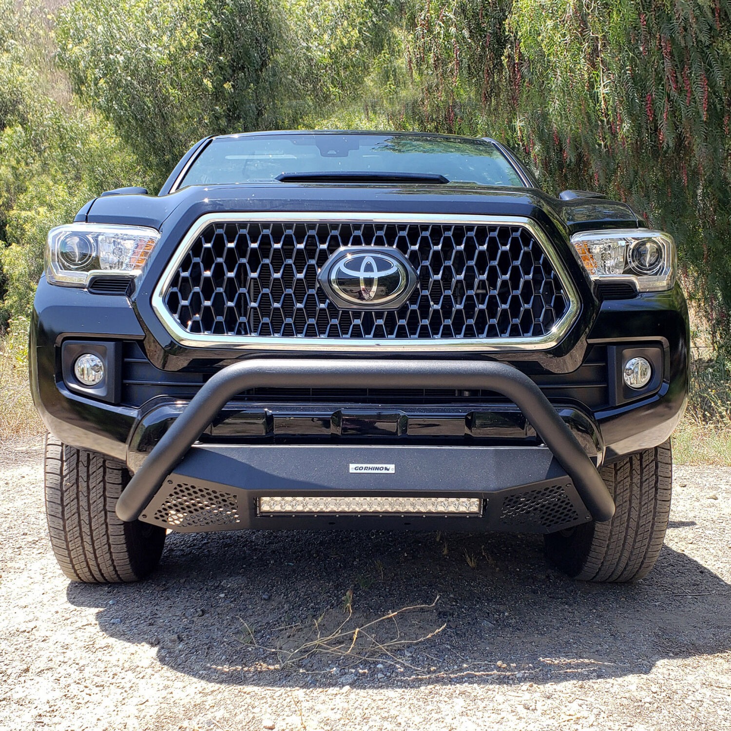 Go Rhino 545460T - RC4 LR Bull Bar, Black, Steel