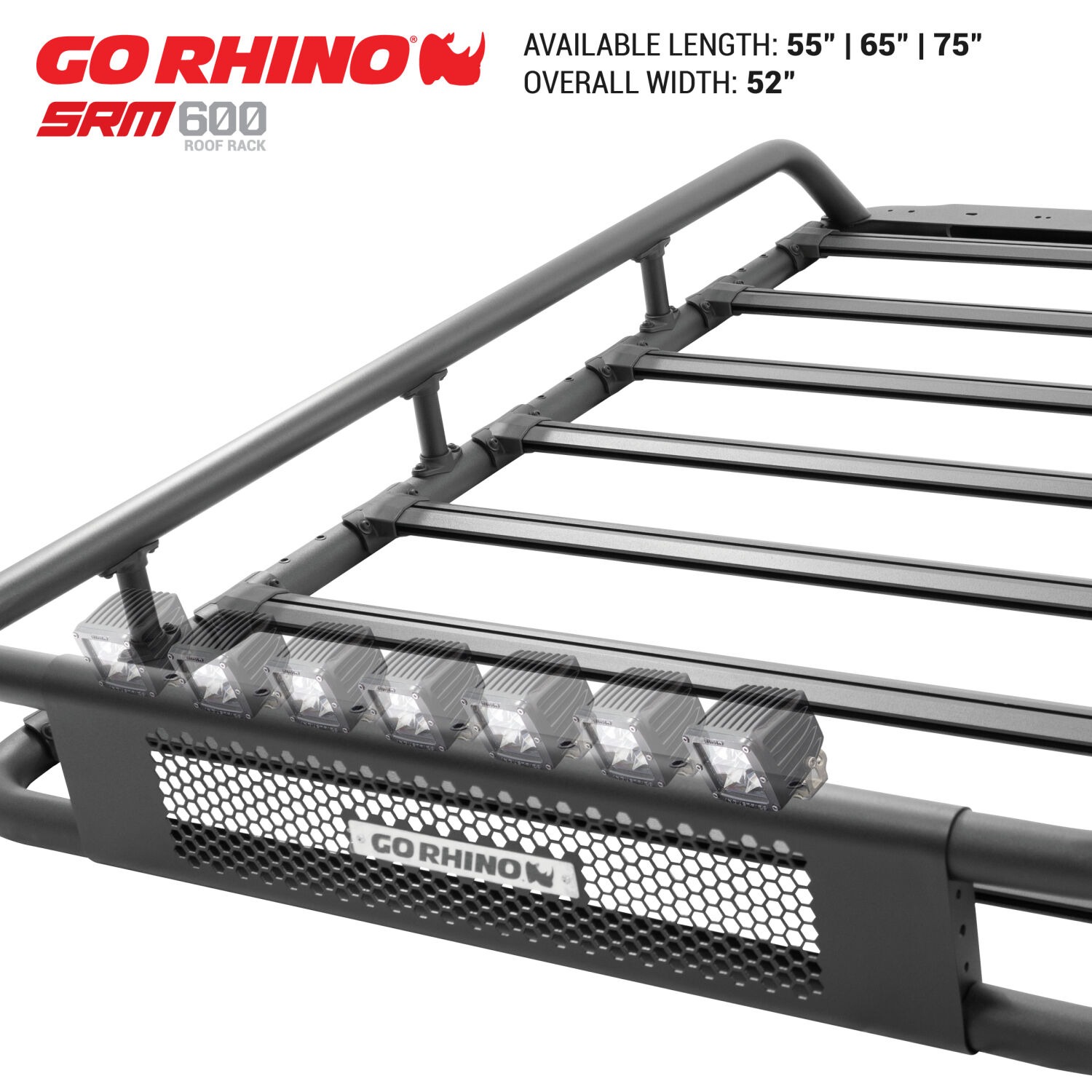 Go Rhino 5936065T - SRM Roof Racks, Black, Aluminum