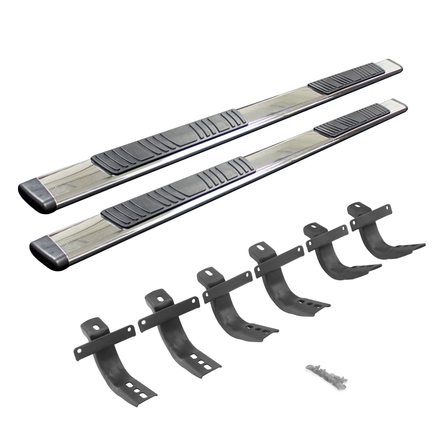 Go Rhino 685412971PS - Running Boards & Steps, Silver, Polished