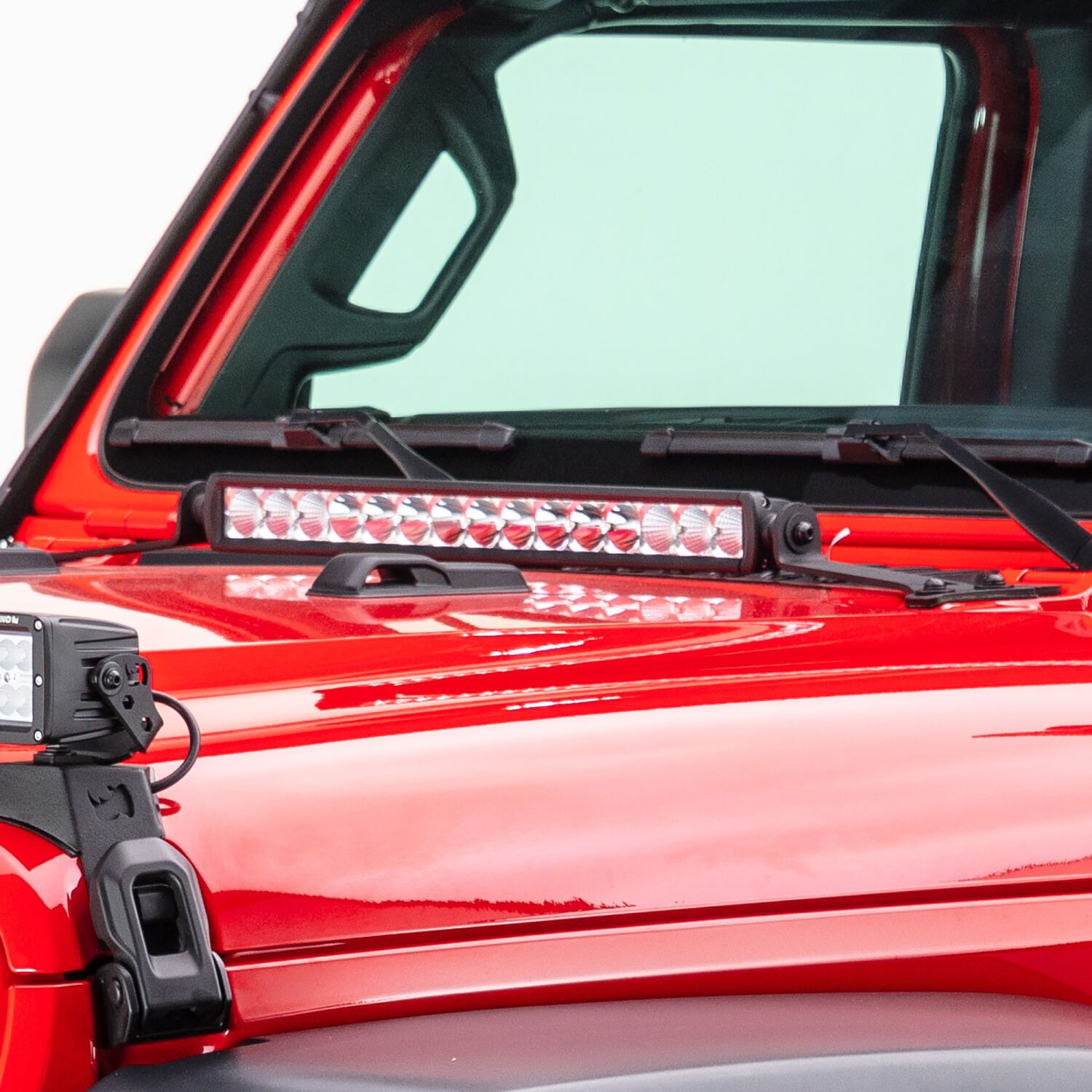 Go Rhino 731200T - Light Mounting Brackets, Black, Jeep Accessory