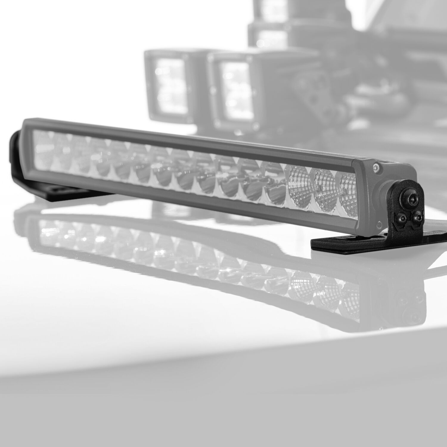 Go Rhino 732210T - Light Mounting Brackets, Black, Jeep Accessory