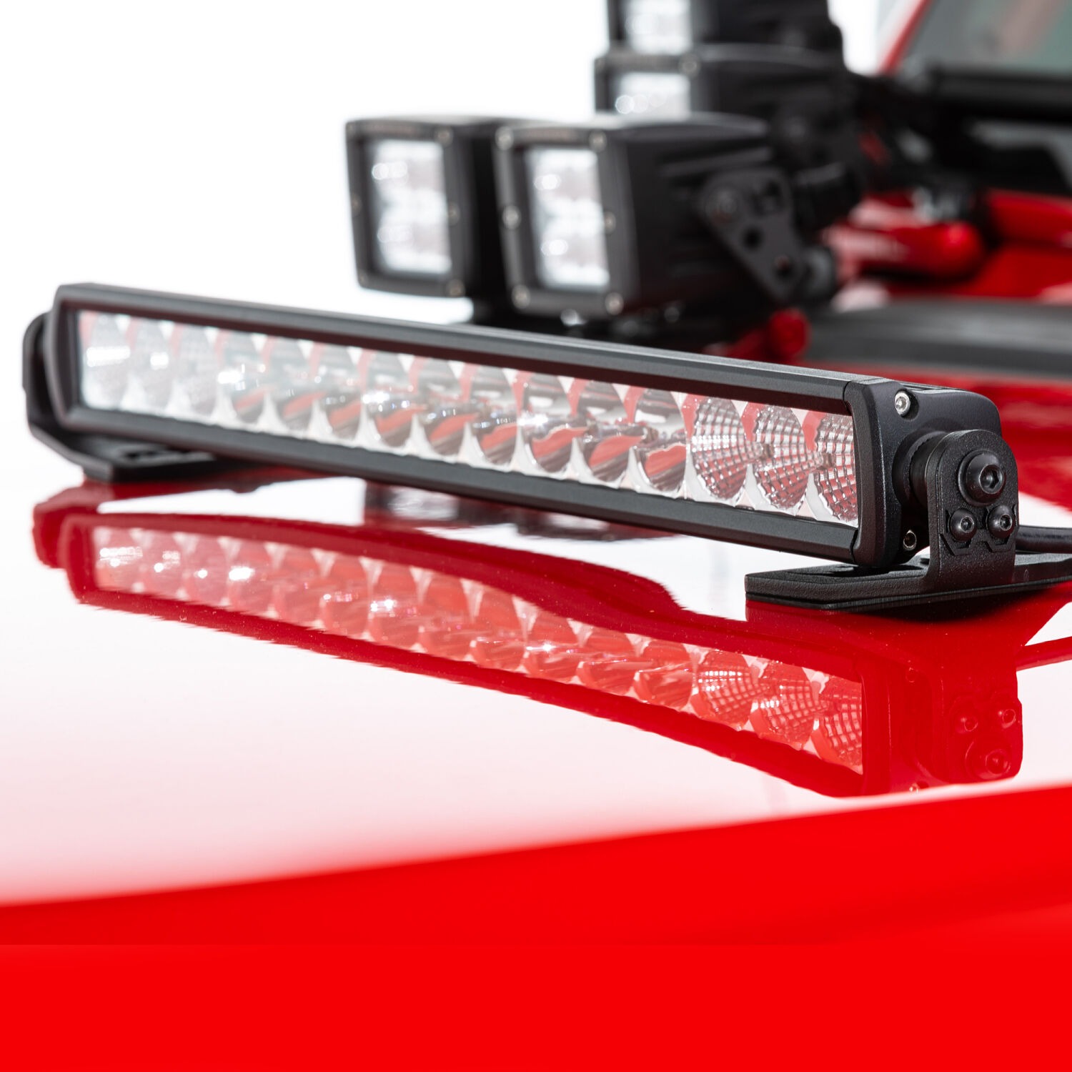 Go Rhino 732210T - Light Mounting Brackets, Black, Jeep Accessory