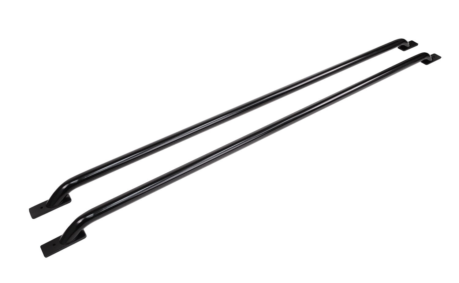 Go Rhino 8154B - Stake Pocket Bed Rails, Black, Steel
