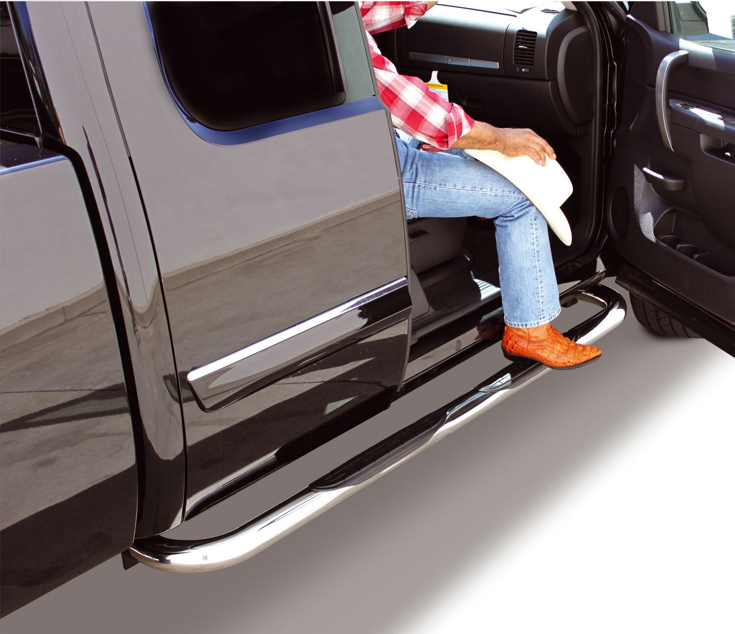 Go Rhino 4133PS - 4000 Series, Extended Cab, Silver