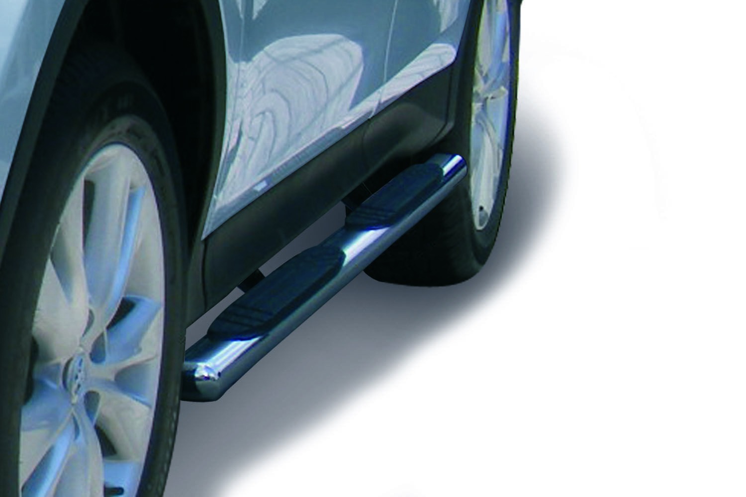 Go Rhino 640075PS - Running Boards & Steps, Silver, Polished Stainless Steel