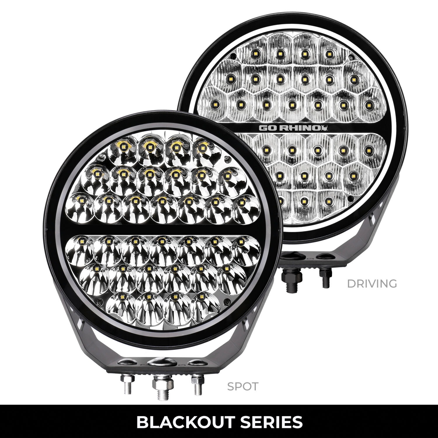 Go Rhino 751700911DRS - LED Light Kits, Anodized, XPLOR Blackout