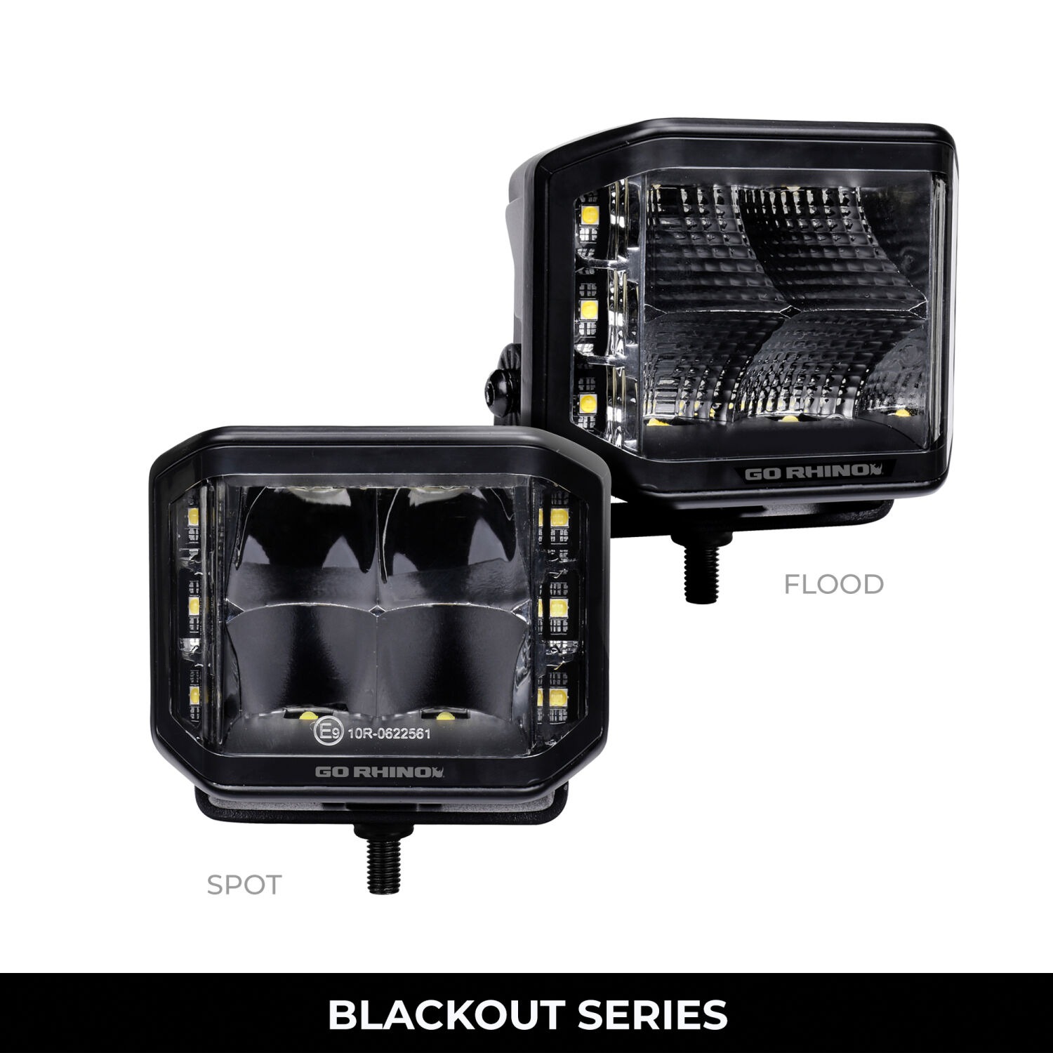 Go Rhino 750700321FCS - LED Light Kits, Anodized, XPLOR Blackout
