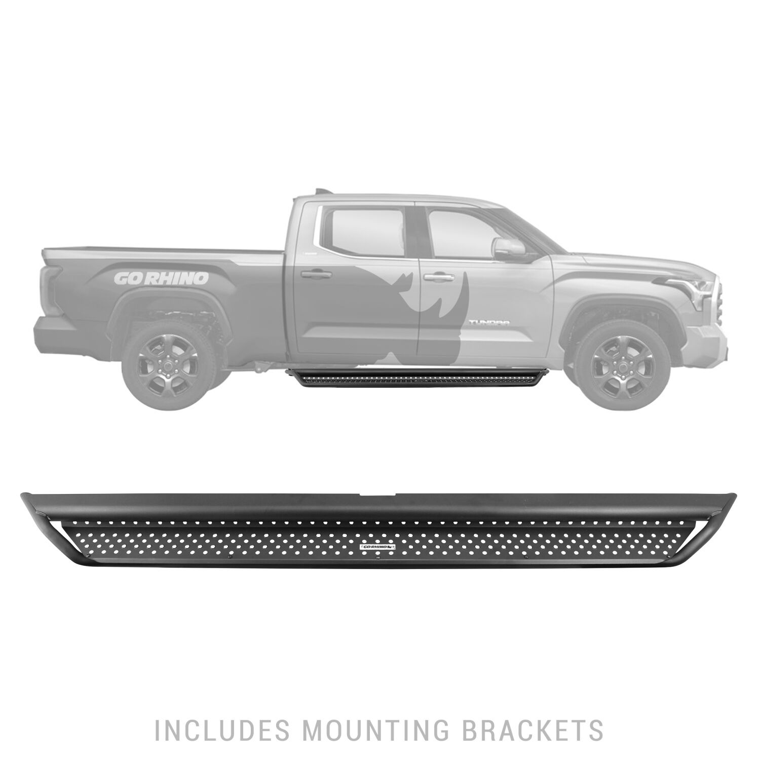 Go Rhino D14436T - Dominator Side Steps, Crew Cab, Black