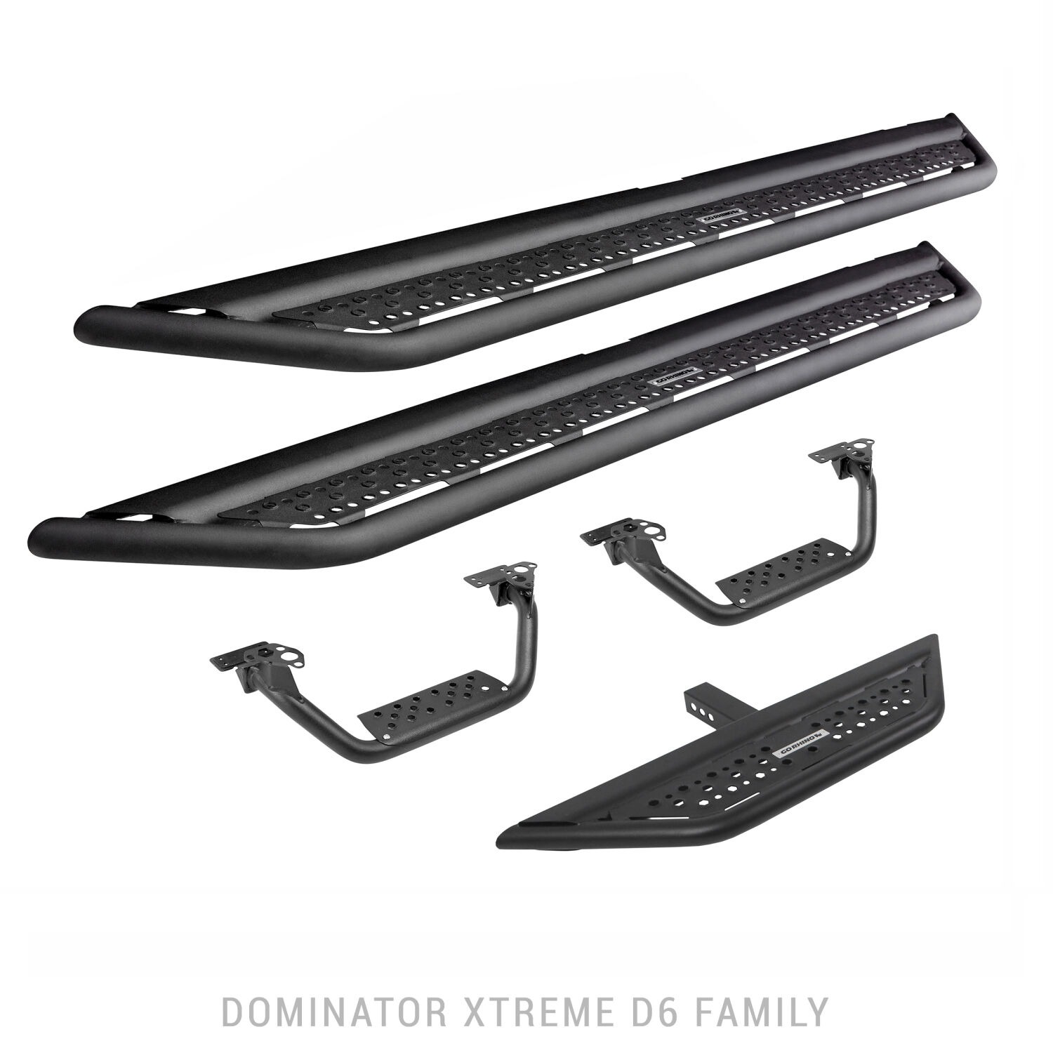 Go Rhino D64029T - Dominator D6 Drop Steps, Black, Powder Coated