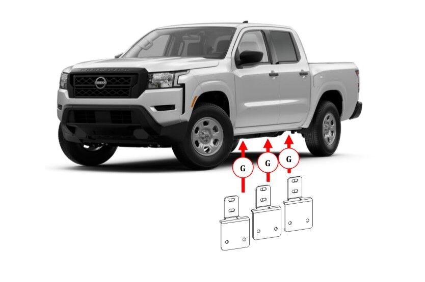Go Rhino D64346TK - Dominator Brackets, Black, Powder Coated