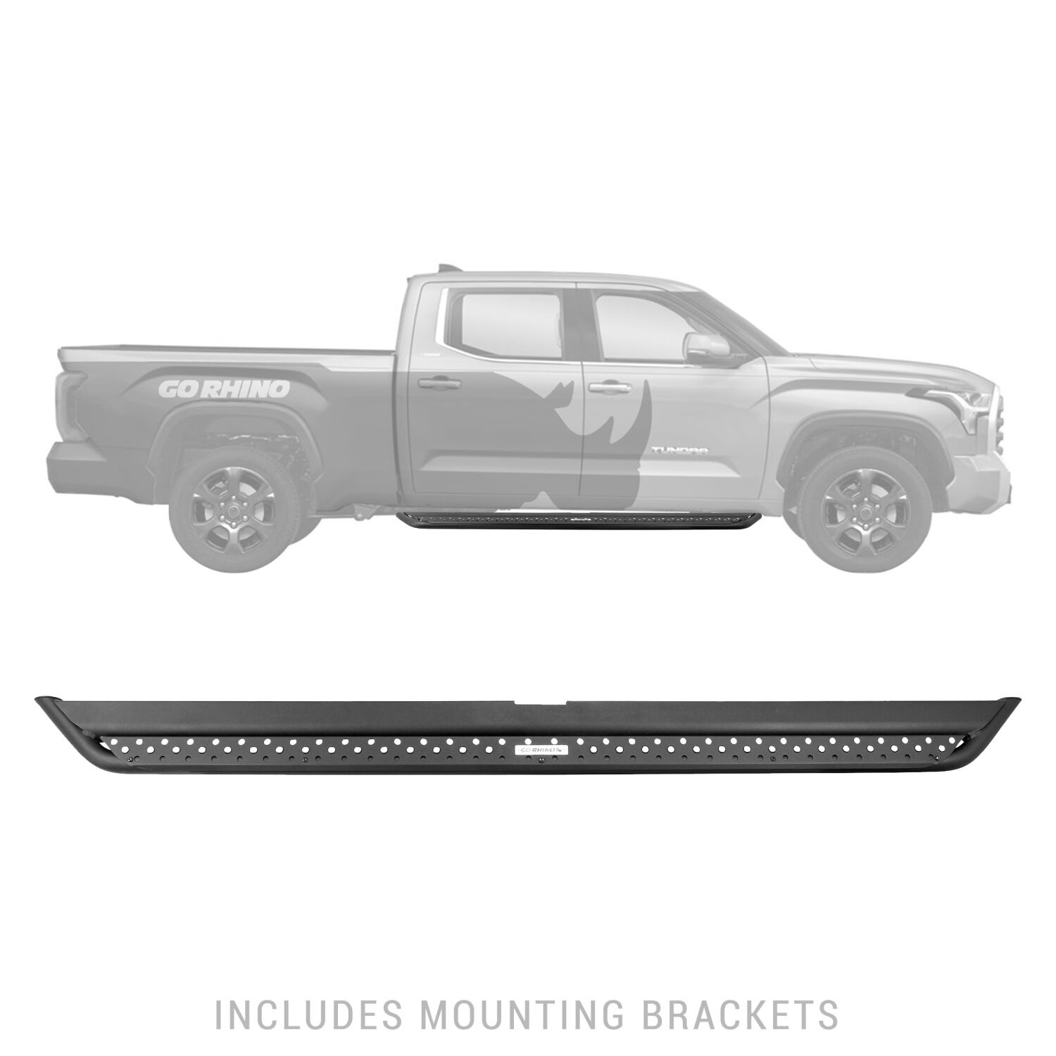 Go Rhino DSS4436T - Dominator Sliders, Crew Cab, Black