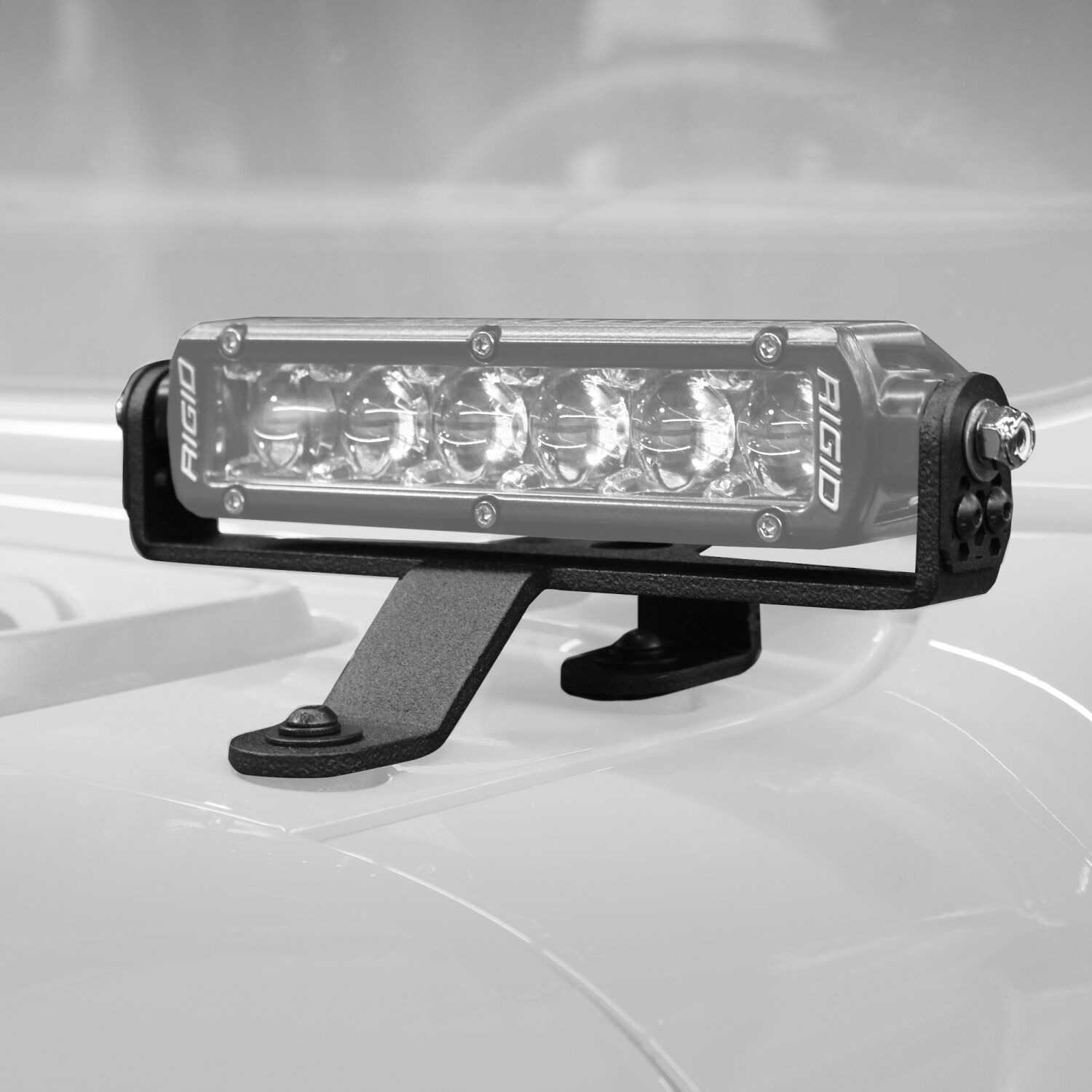 Go Rhino 730060T - Light Mounting Brackets, Black, Jeep Accessory