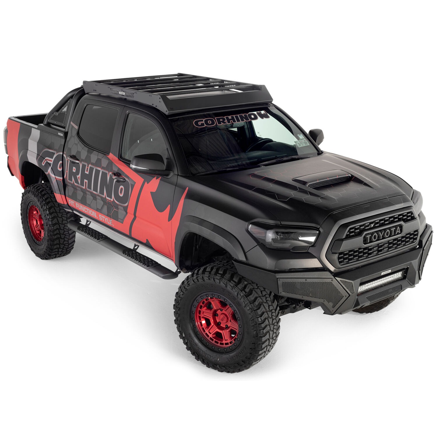 Go Rhino 5933000T - Roof Racks, Crew Cab, Black