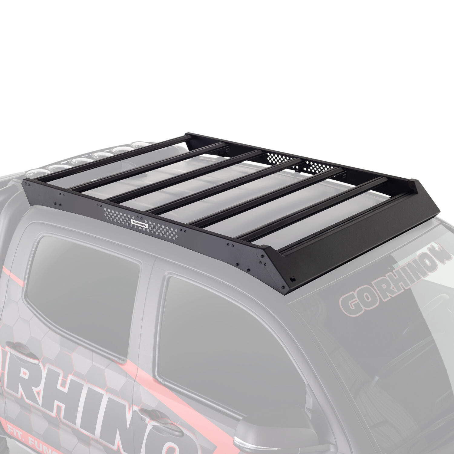 Go Rhino 5933000T - Roof Racks, Crew Cab, Black