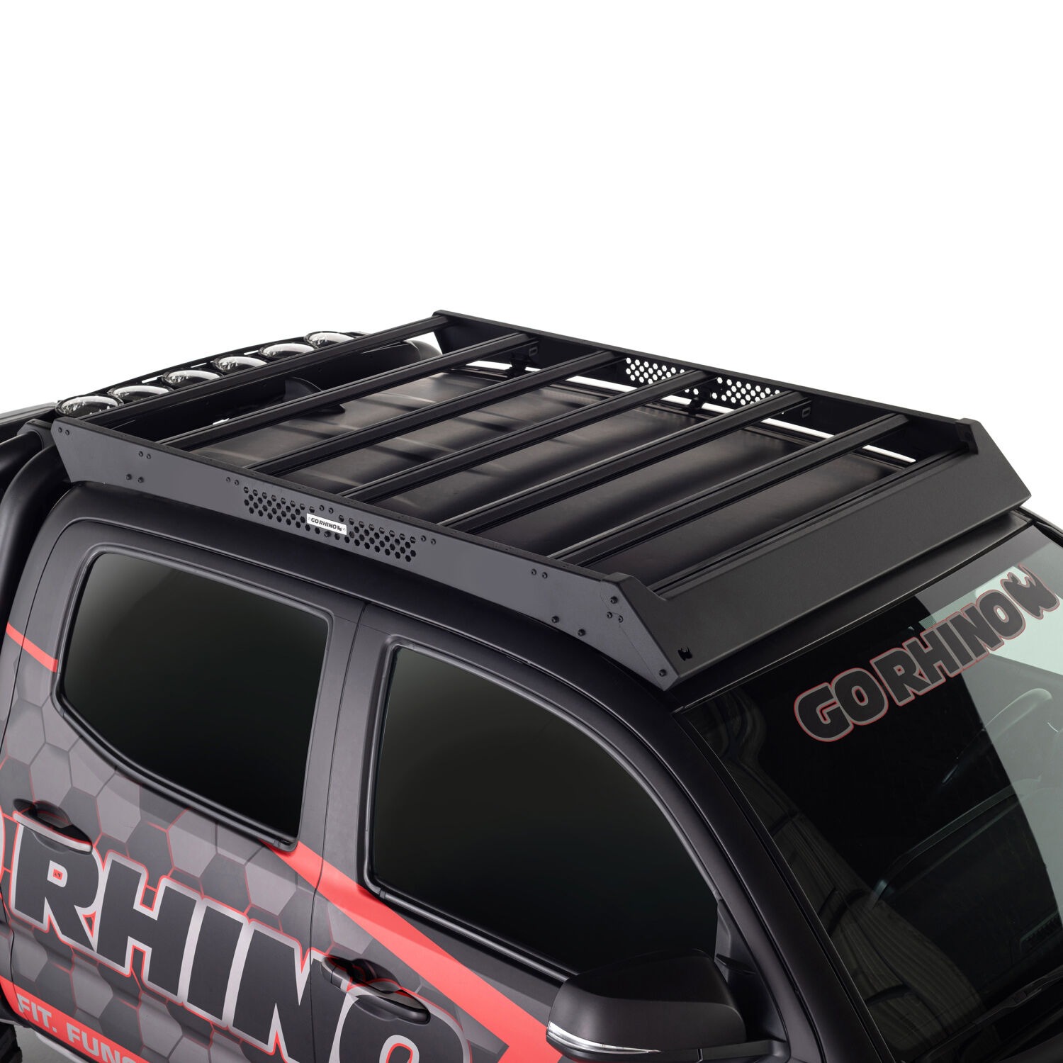 Go Rhino 5933000T - Roof Racks, Crew Cab, Black