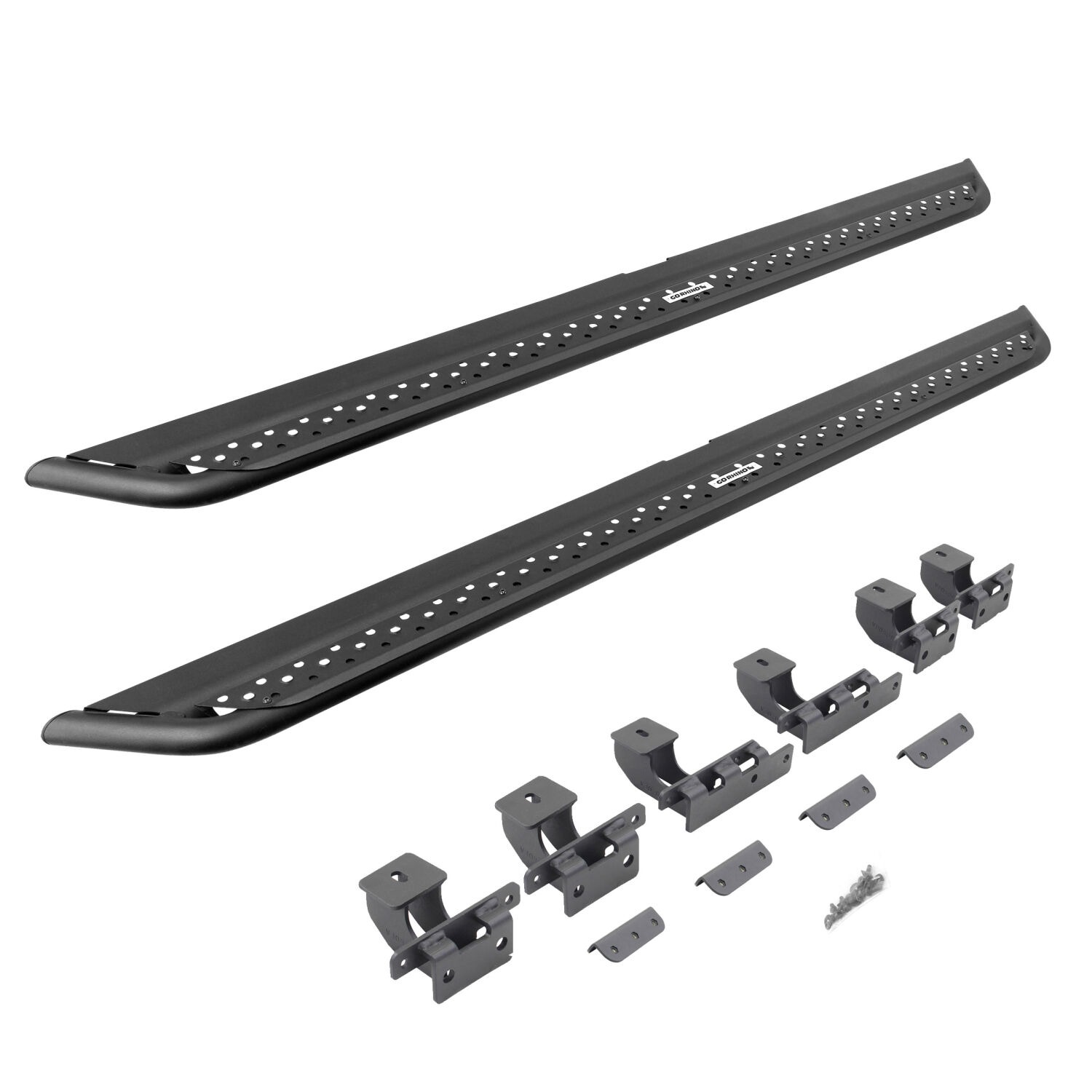 Go Rhino DSS4416T - Dominator Sliders, Crew Cab, Black