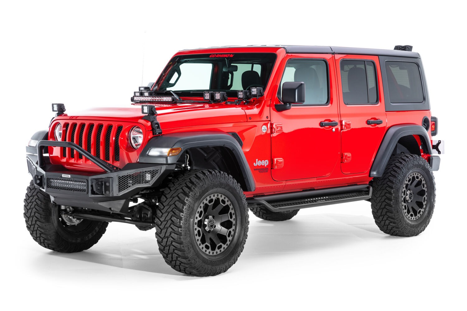 Go Rhino D14506T - Dominator Side Steps, Black, Powder Coated