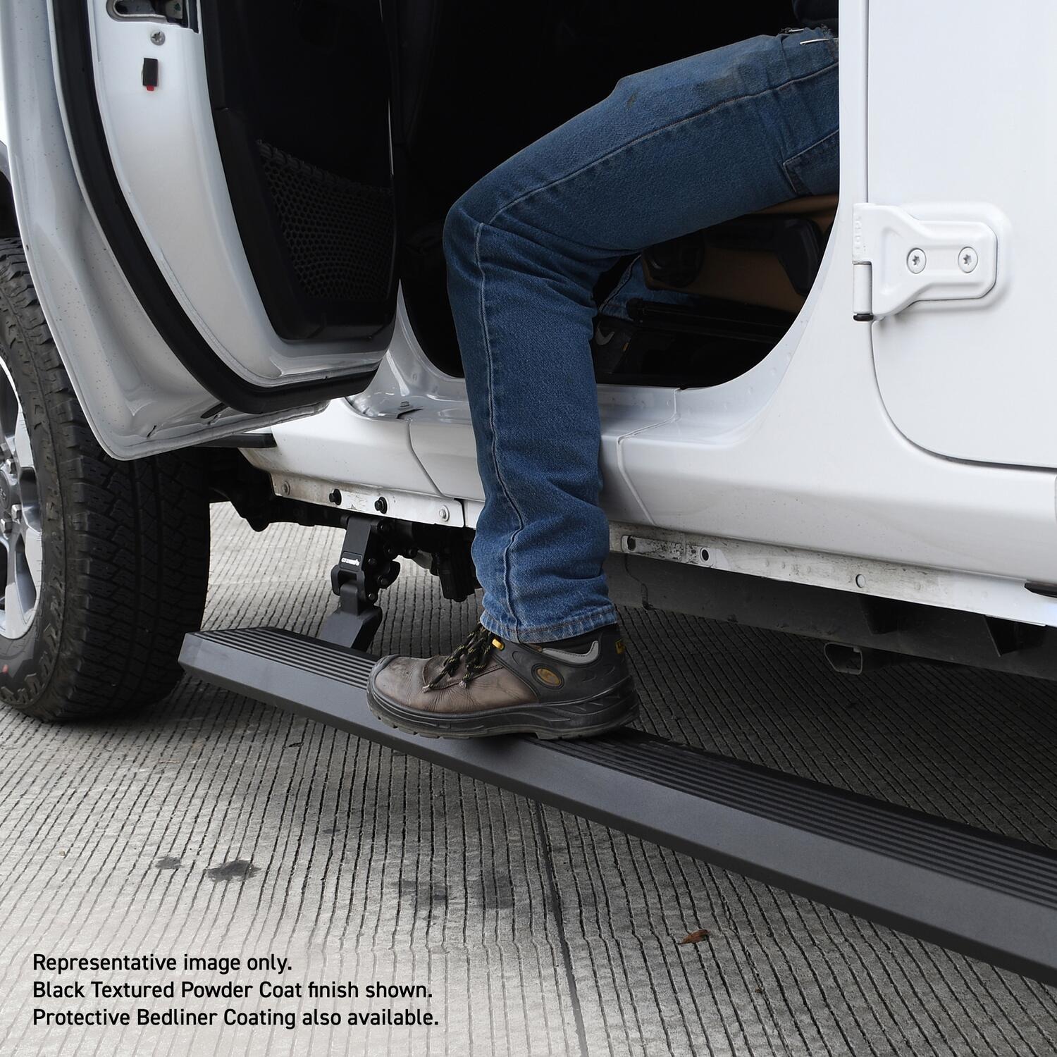 Go Rhino 20451687T - VoltStep E-Board, Crew Cab, Black