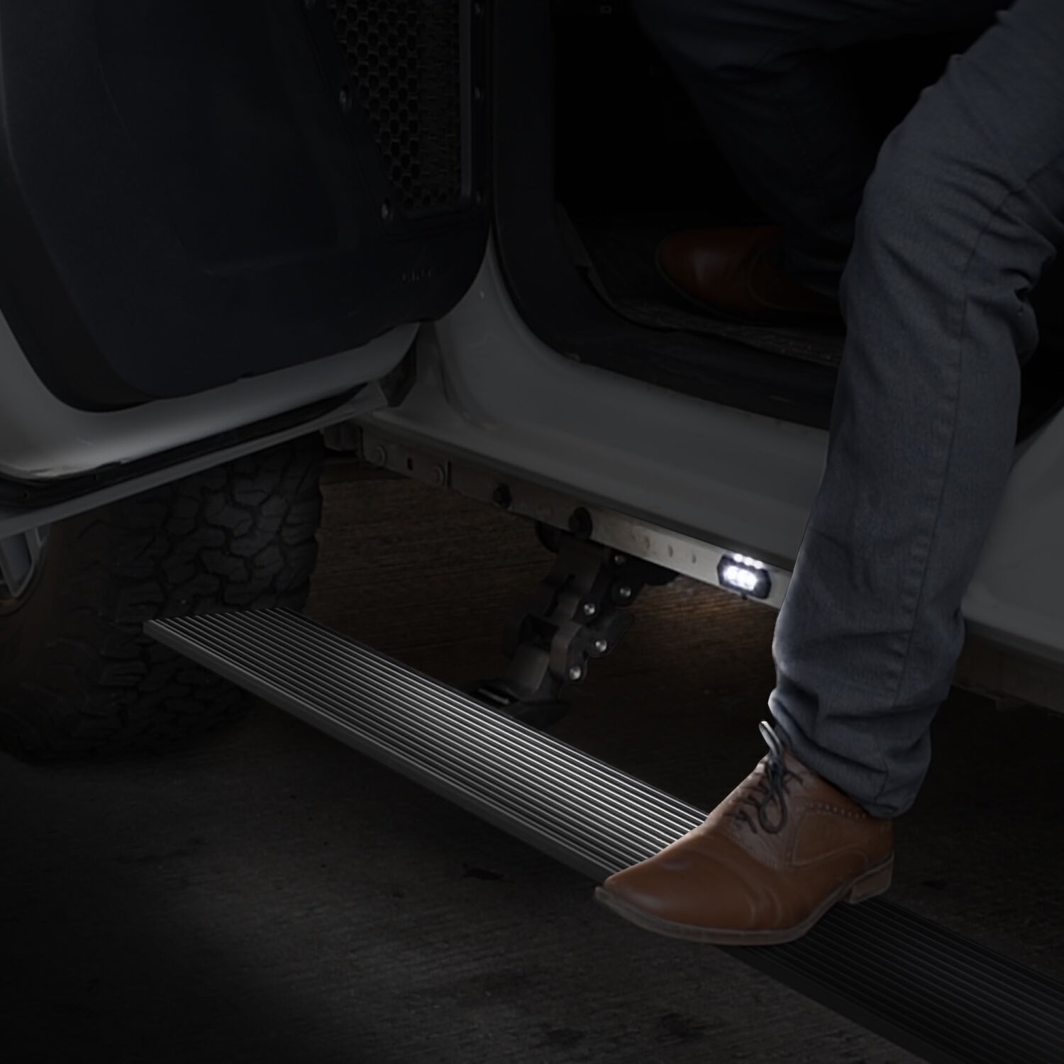 Go Rhino 20492752PC - VoltStep E-Board, Black, E1 Electric Running Board
