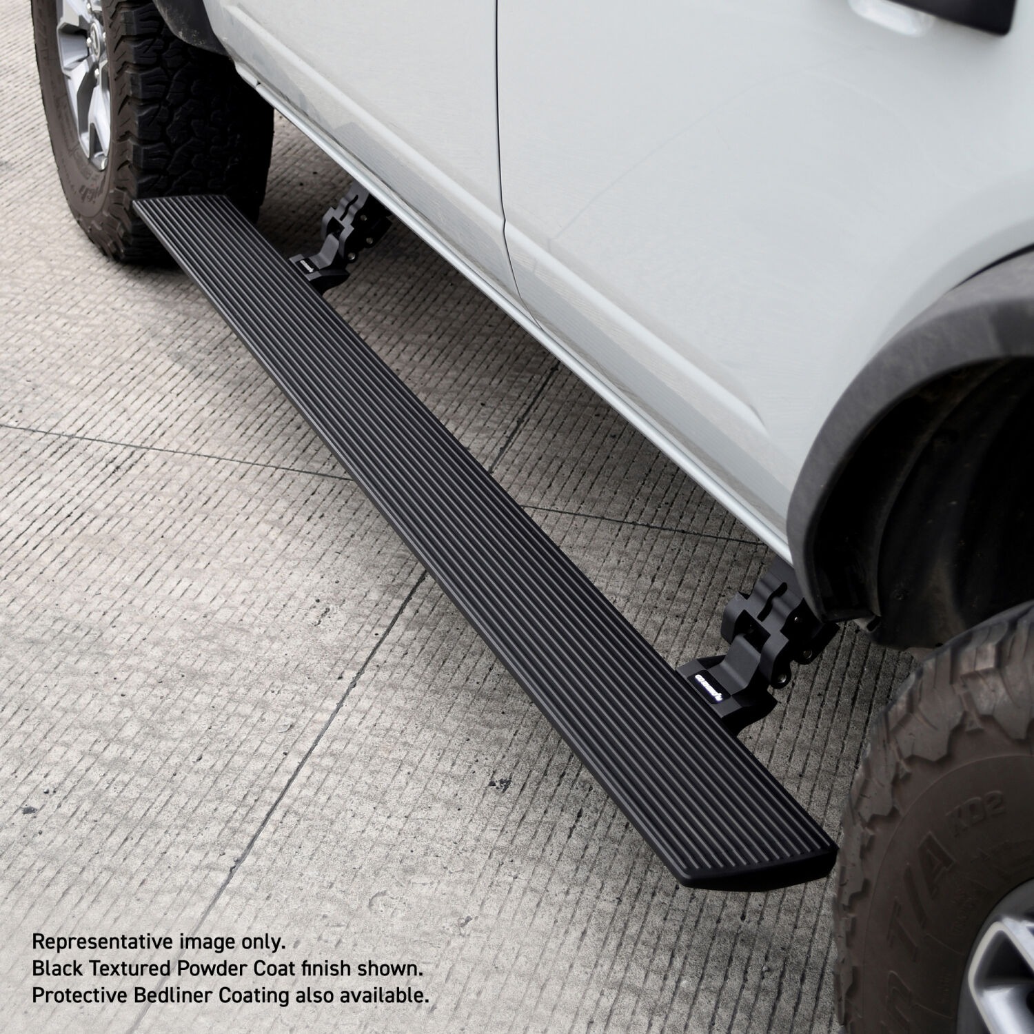 Go Rhino 20404280T - VoltStep E-Board, Extended Cab, Black