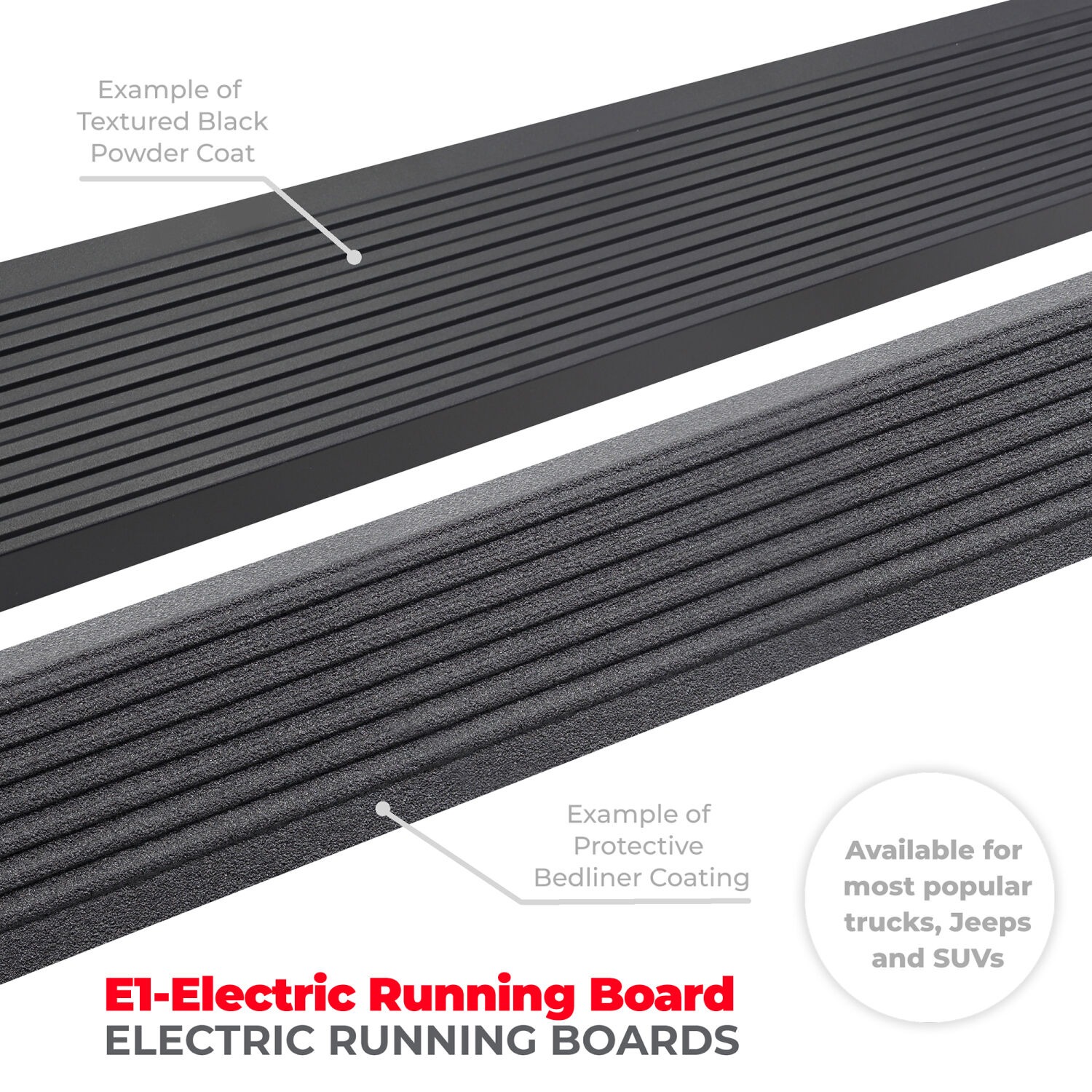 Go Rhino 20436680T - VoltStep E-Board, Extended Cab, Black