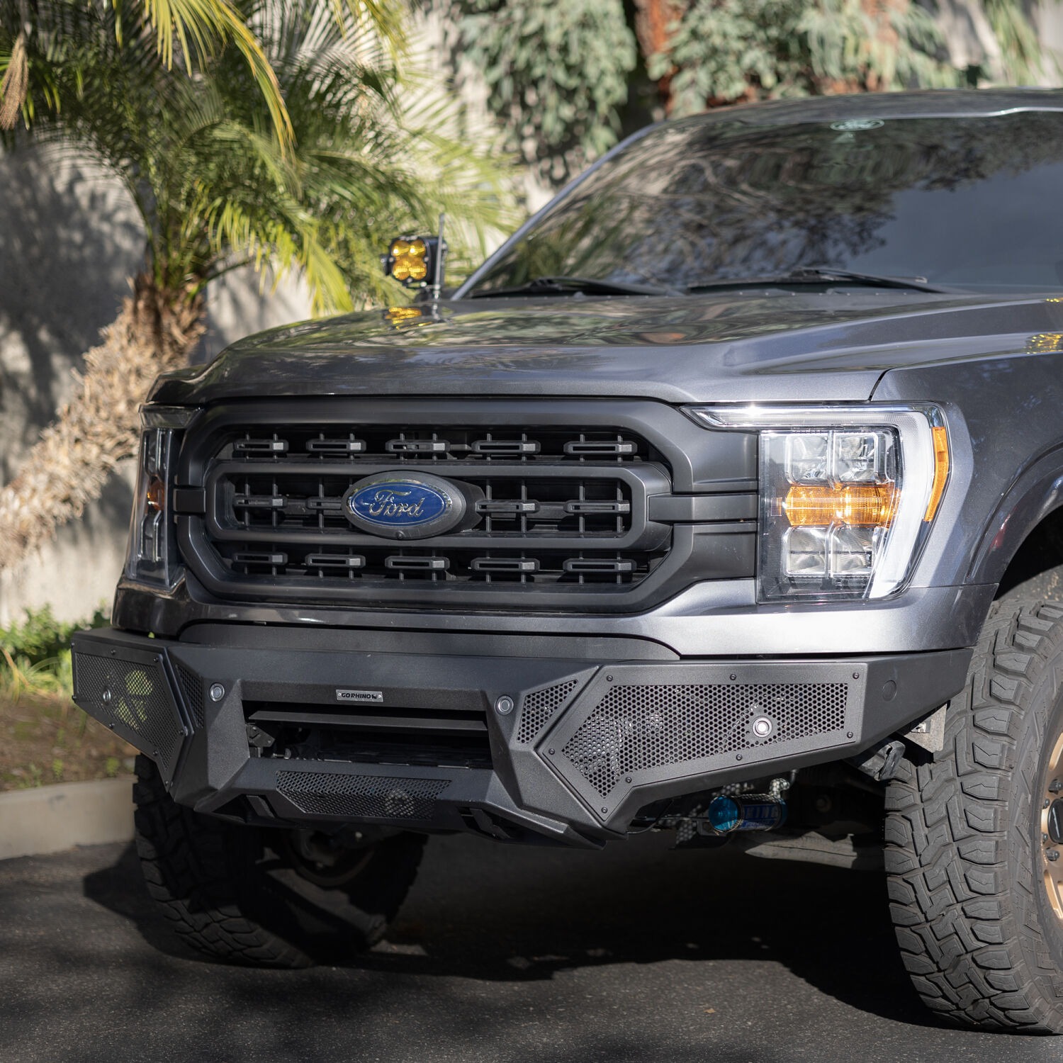 Go Rhino 343981T - Element Bumper, Black, Steel